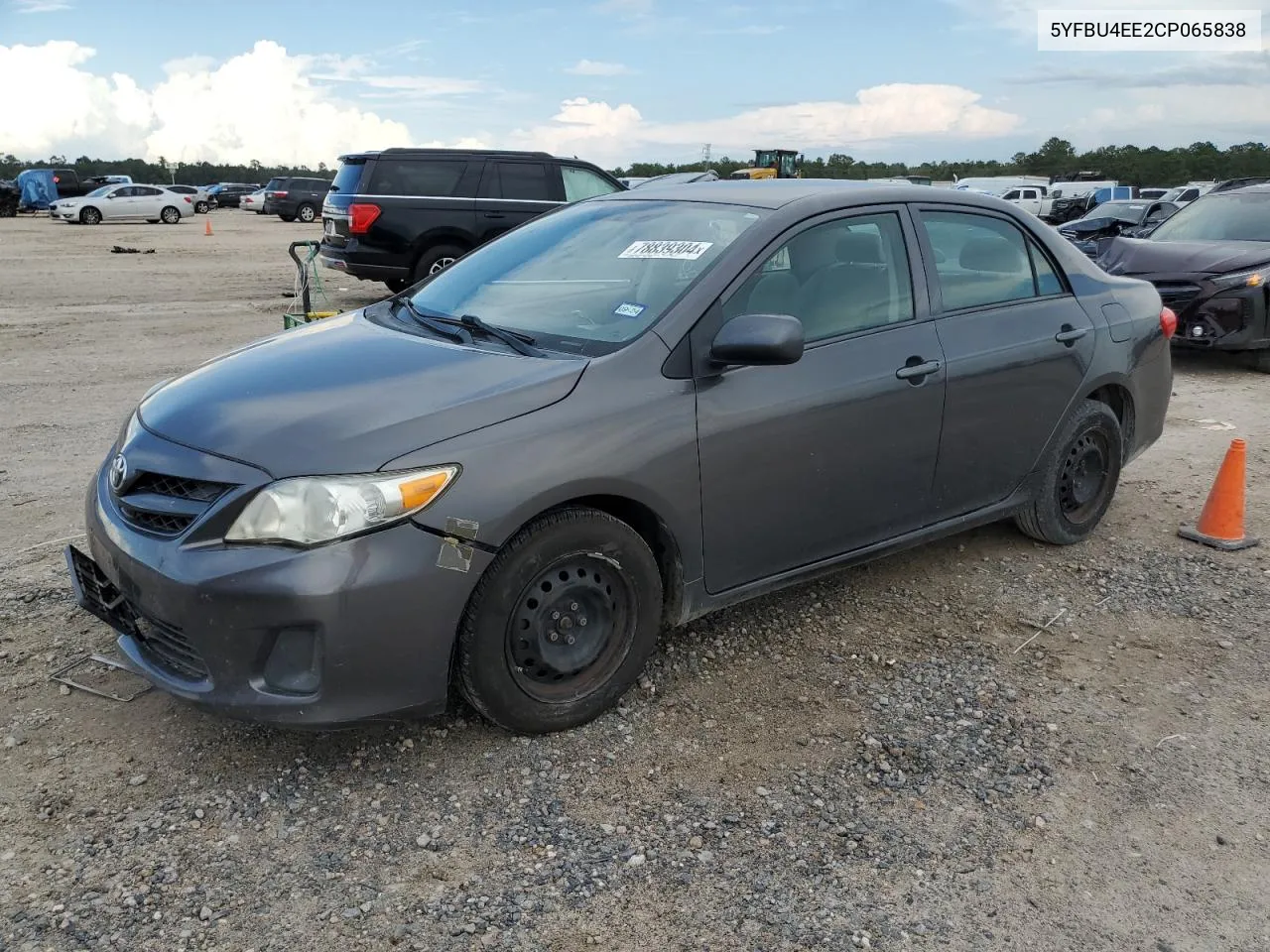 2012 Toyota Corolla Base VIN: 5YFBU4EE2CP065838 Lot: 78839304