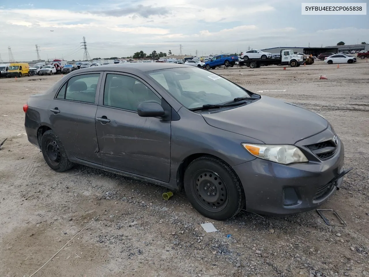 2012 Toyota Corolla Base VIN: 5YFBU4EE2CP065838 Lot: 78839304