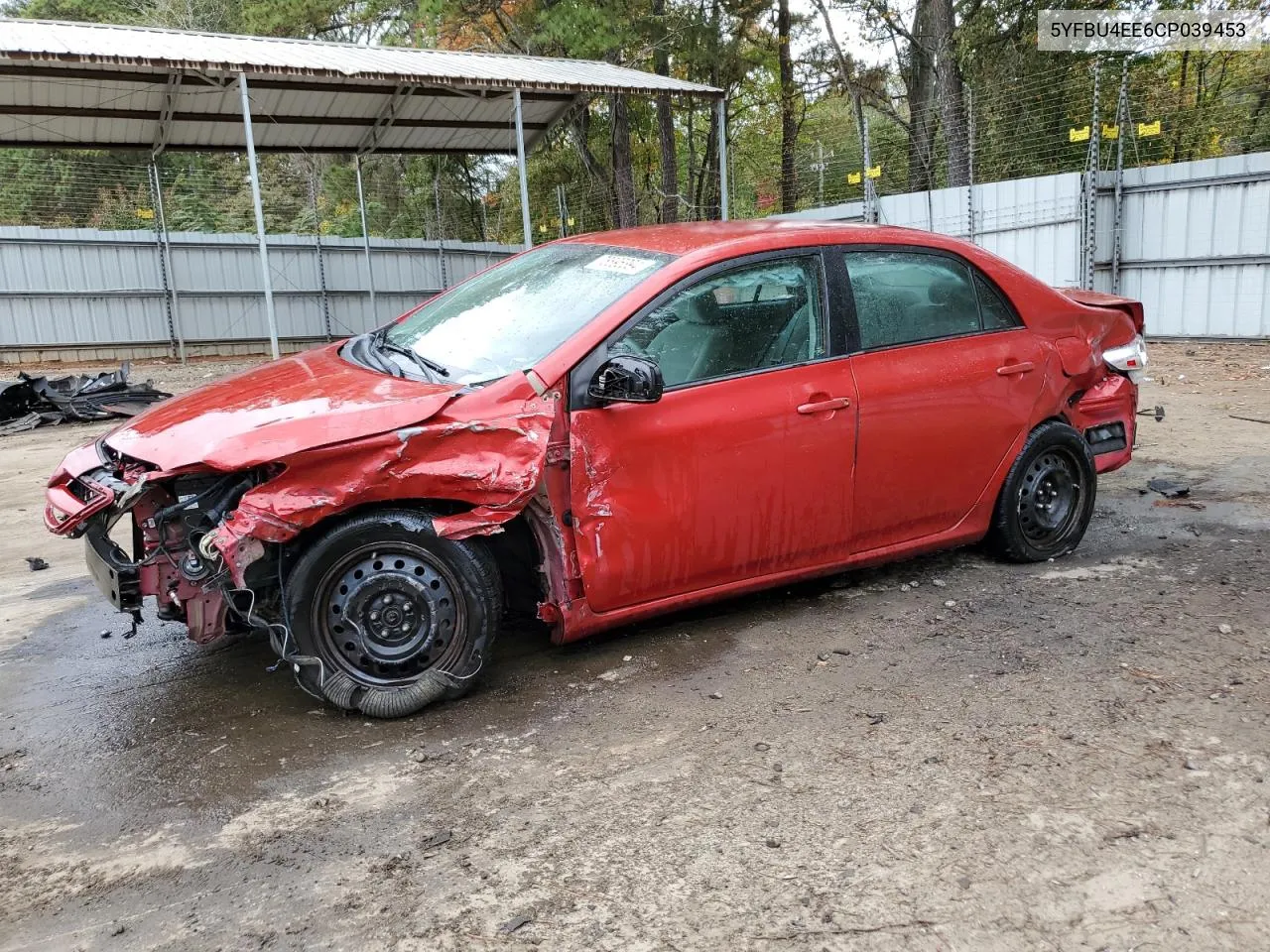 2012 Toyota Corolla Base VIN: 5YFBU4EE6CP039453 Lot: 78895394