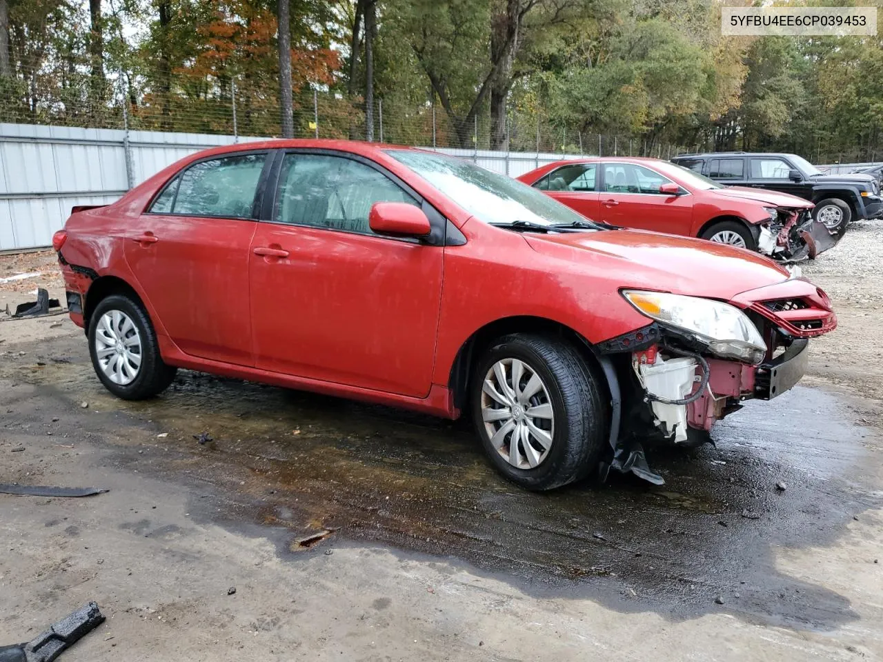 2012 Toyota Corolla Base VIN: 5YFBU4EE6CP039453 Lot: 78895394