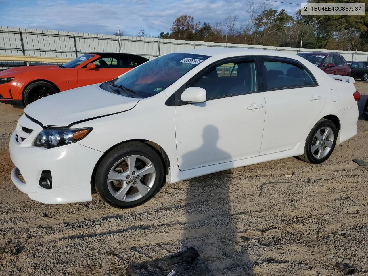 2012 Toyota Corolla Base VIN: 2T1BU4EE4CC867937 Lot: 78938164