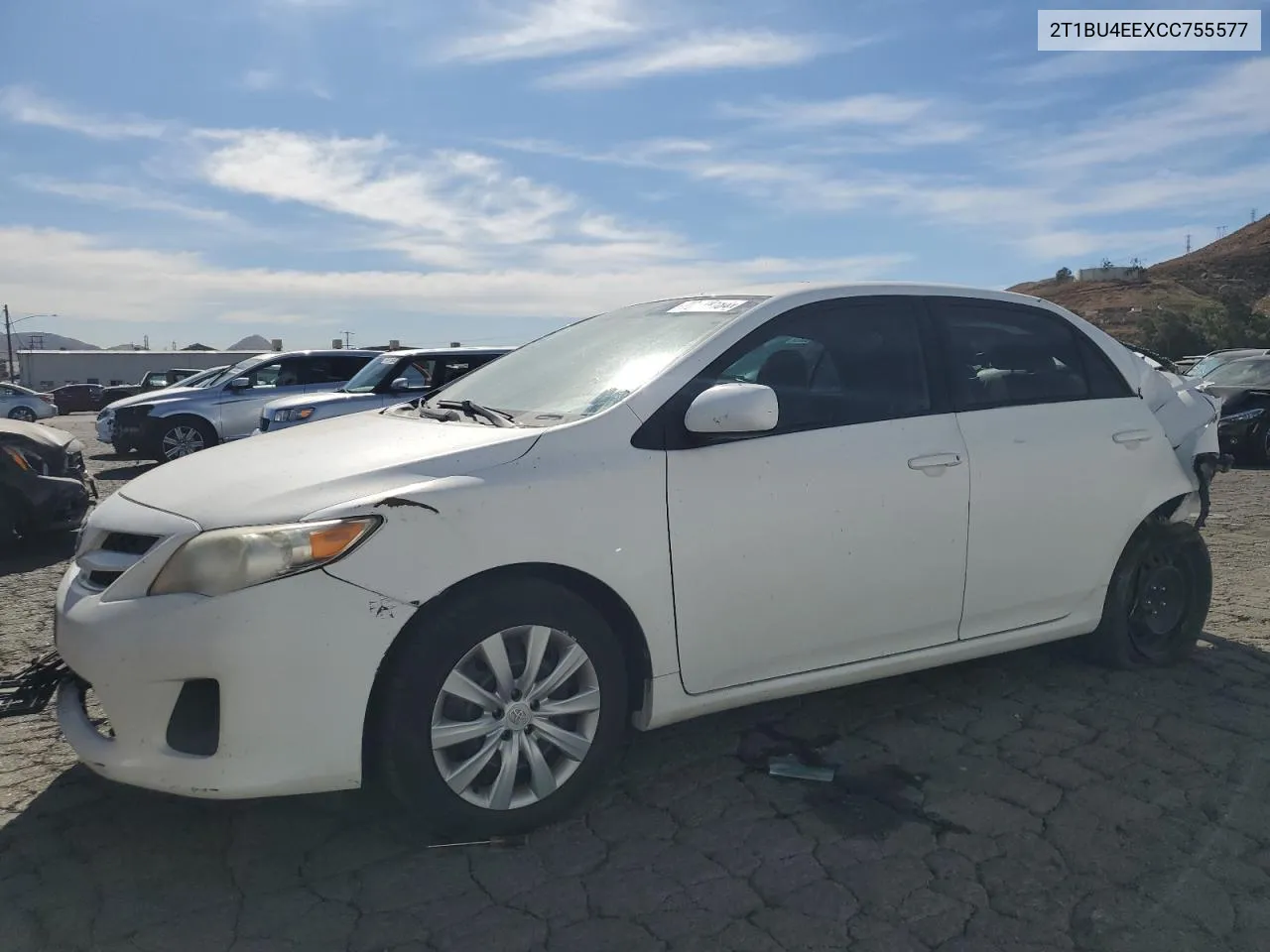 2012 Toyota Corolla Base VIN: 2T1BU4EEXCC755577 Lot: 79128184