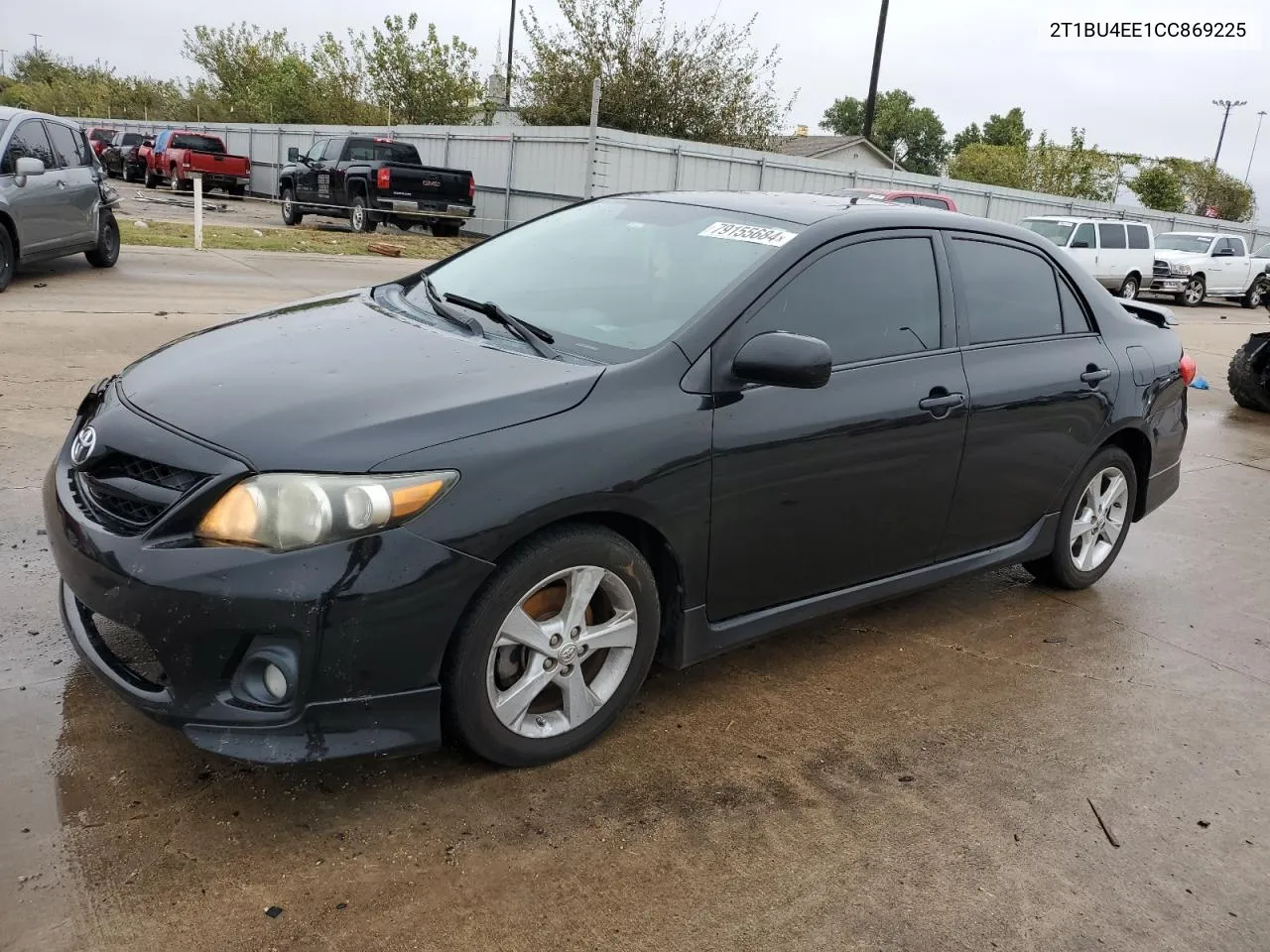 2012 Toyota Corolla Base VIN: 2T1BU4EE1CC869225 Lot: 79155684