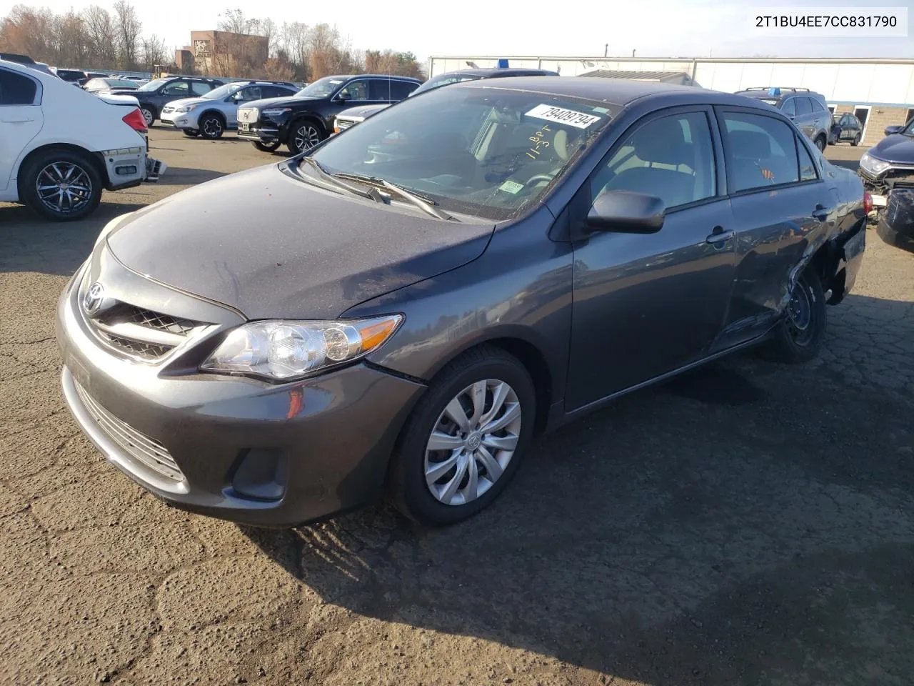 2012 Toyota Corolla Base VIN: 2T1BU4EE7CC831790 Lot: 79409794