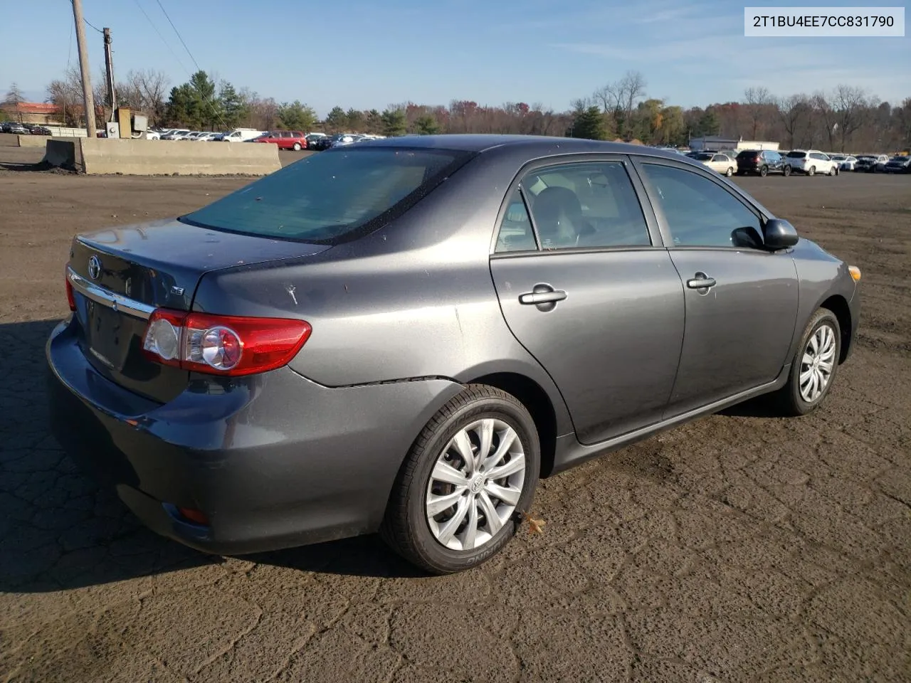 2012 Toyota Corolla Base VIN: 2T1BU4EE7CC831790 Lot: 79409794