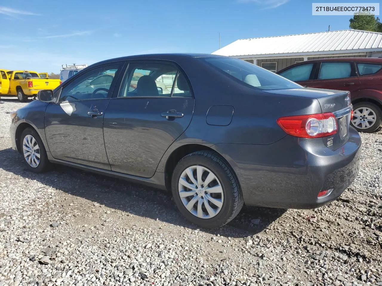 2012 Toyota Corolla Base VIN: 2T1BU4EE0CC773473 Lot: 79891894