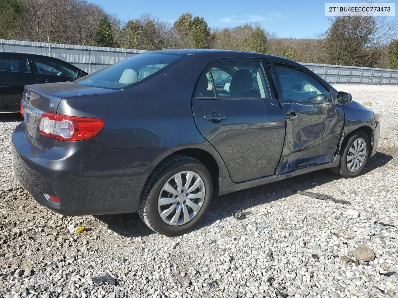 2012 Toyota Corolla Base VIN: 2T1BU4EE0CC773473 Lot: 79891894