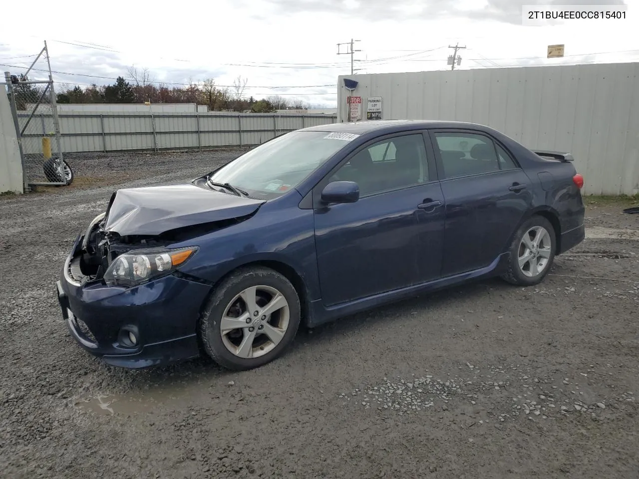 2012 Toyota Corolla Base VIN: 2T1BU4EE0CC815401 Lot: 80093114