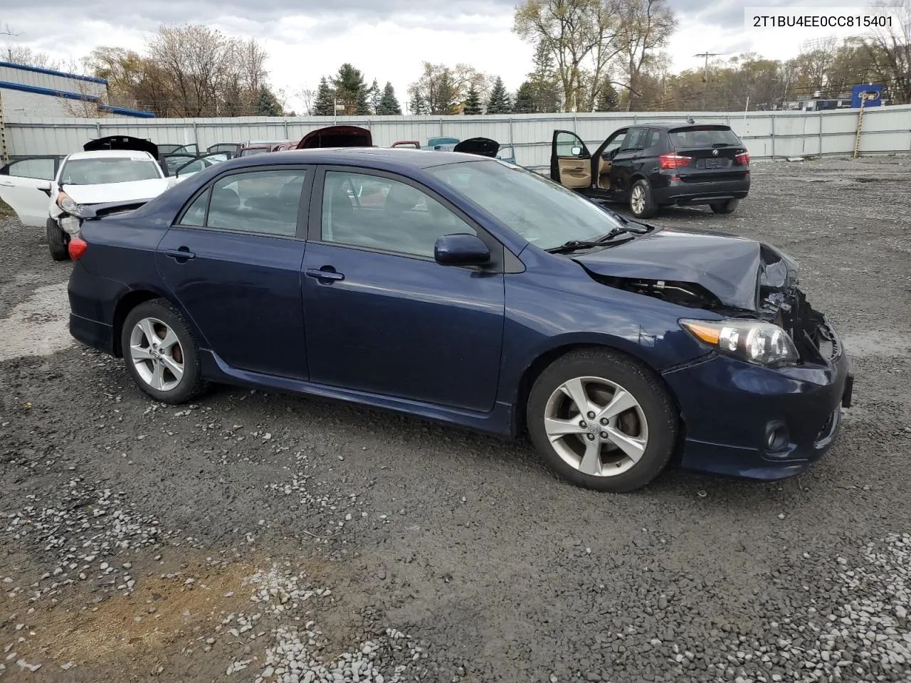 2012 Toyota Corolla Base VIN: 2T1BU4EE0CC815401 Lot: 80093114