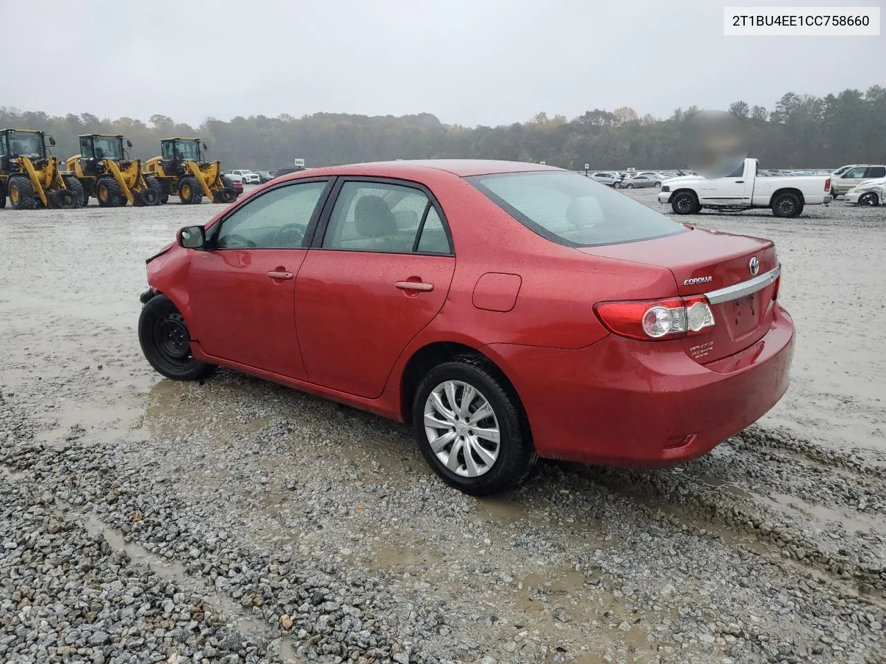 2012 Toyota Corolla Base VIN: 2T1BU4EE1CC758660 Lot: 80719464