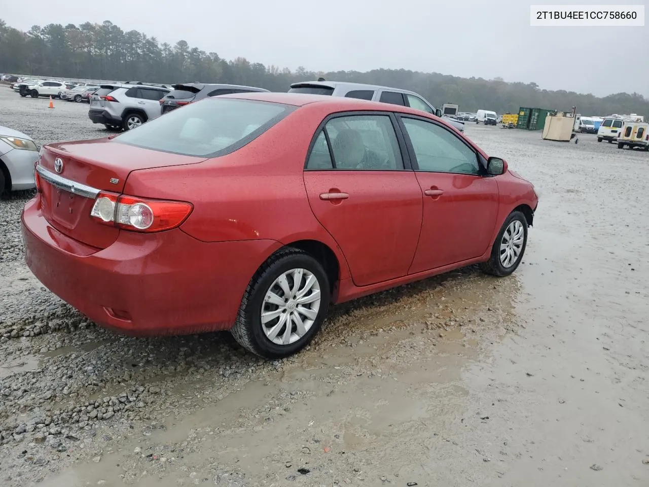 2012 Toyota Corolla Base VIN: 2T1BU4EE1CC758660 Lot: 80719464