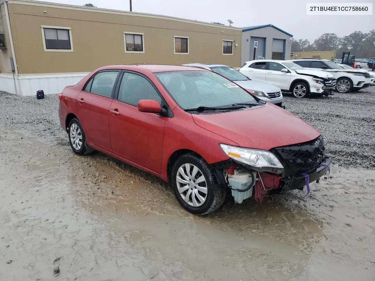 2012 Toyota Corolla Base VIN: 2T1BU4EE1CC758660 Lot: 80719464