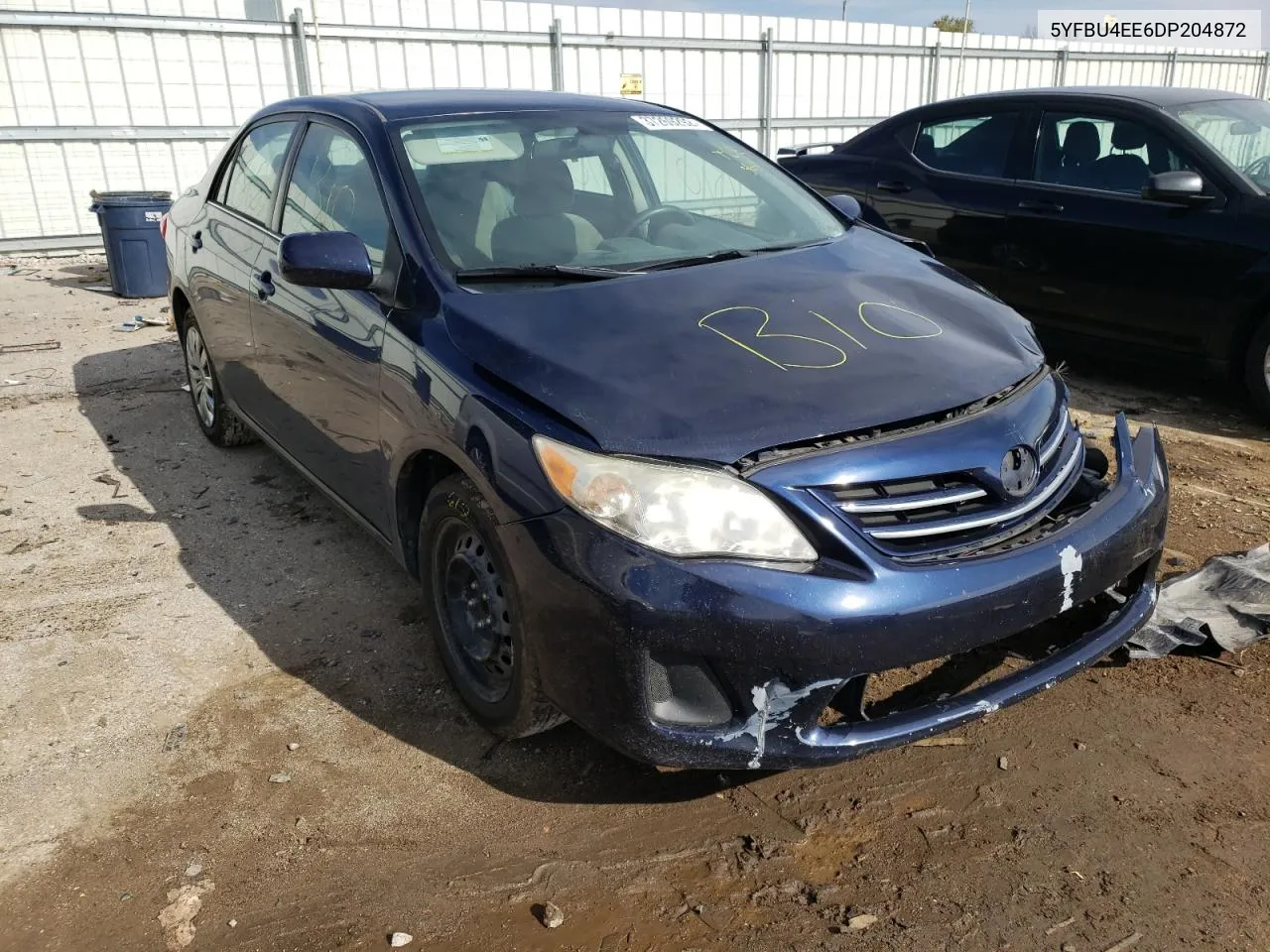 2013 Toyota Corolla Base VIN: 5YFBU4EE6DP204872 Lot: 37269292