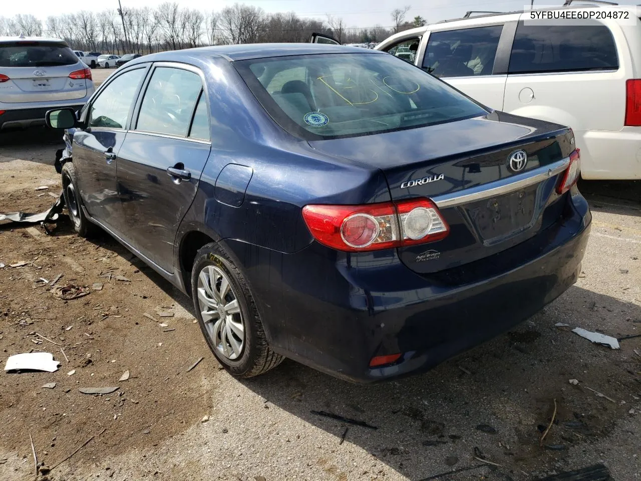 2013 Toyota Corolla Base VIN: 5YFBU4EE6DP204872 Lot: 37269292