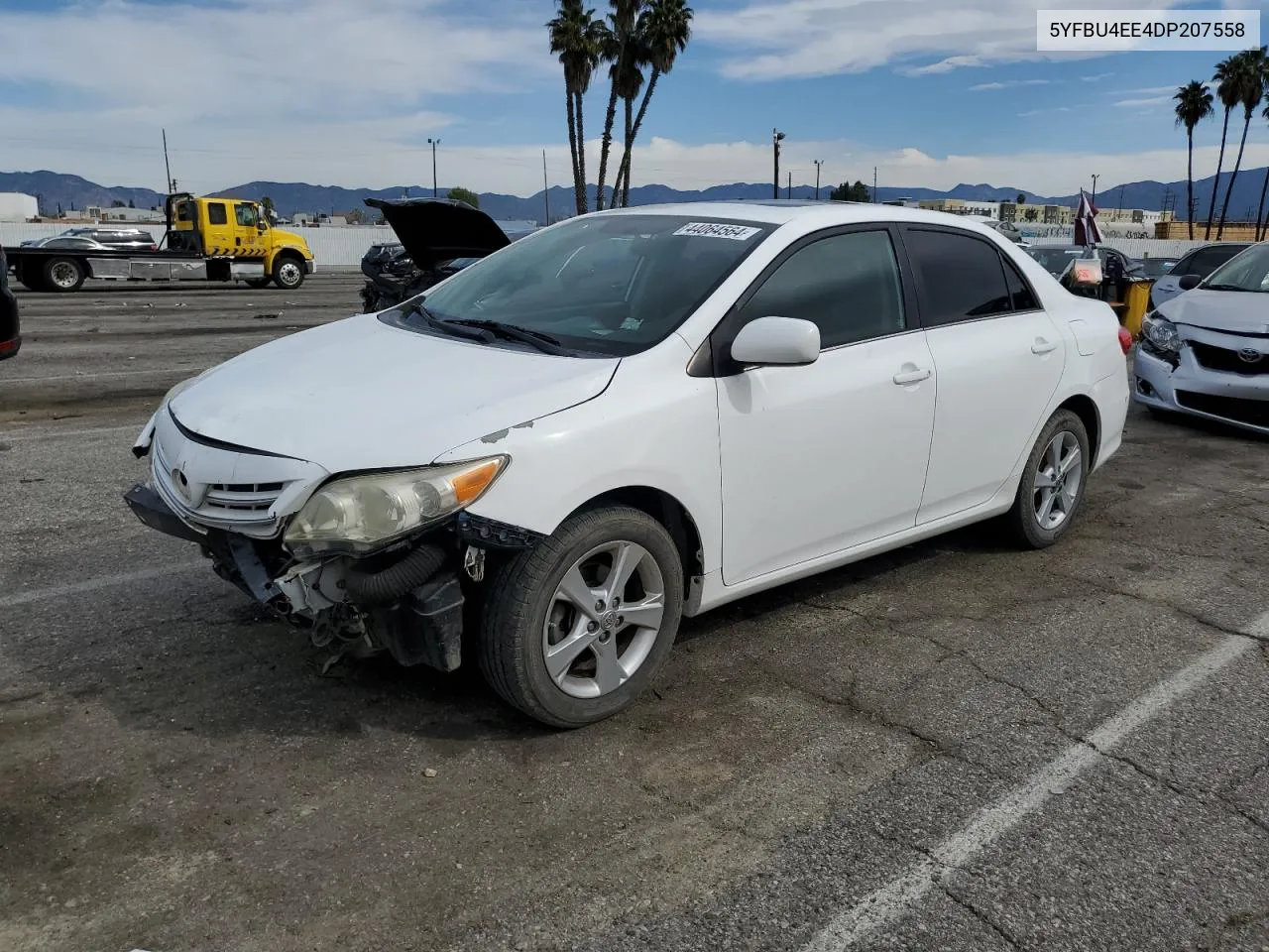 2013 Toyota Corolla Base VIN: 5YFBU4EE4DP207558 Lot: 44064564