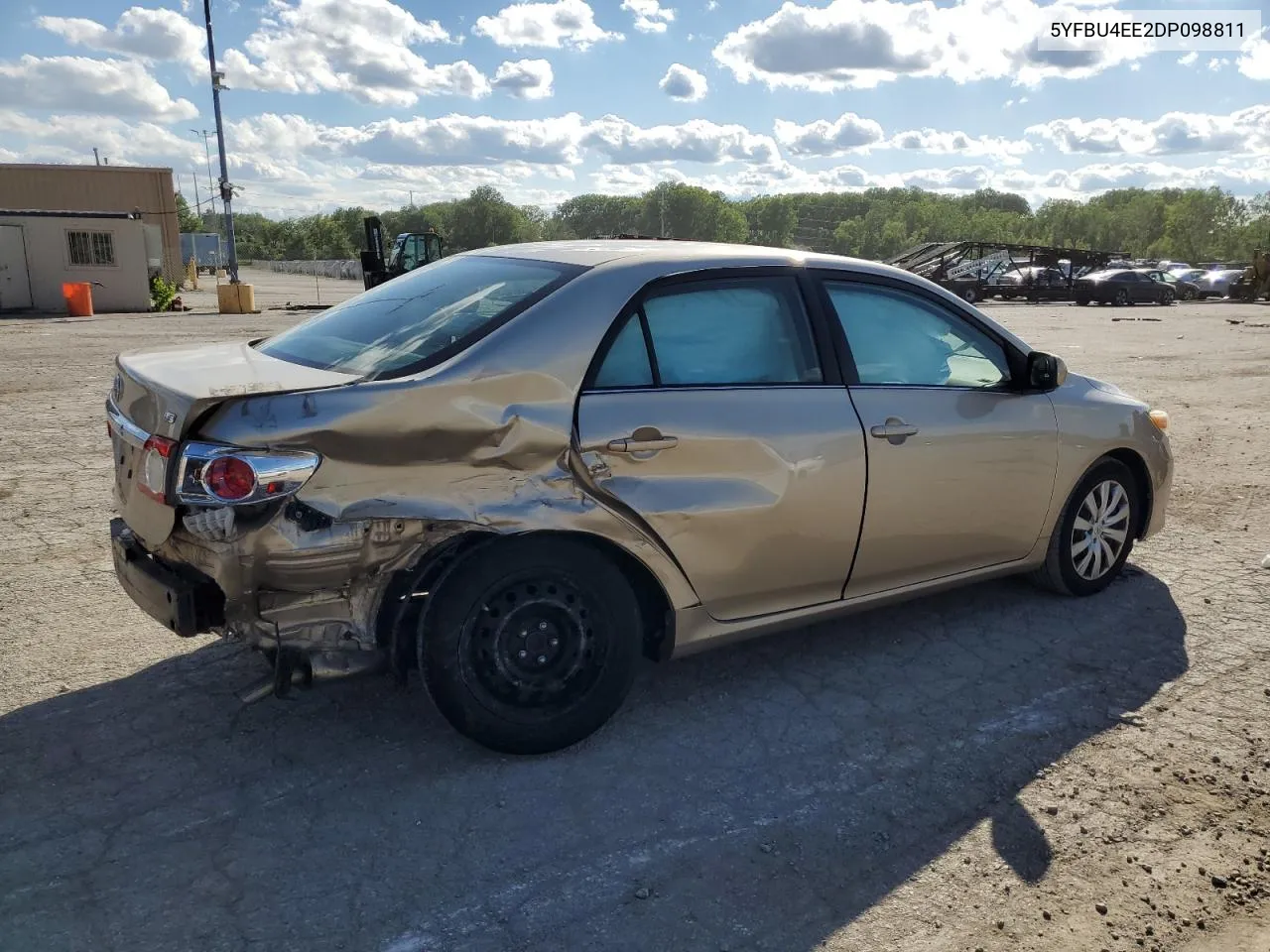 2013 Toyota Corolla Base VIN: 5YFBU4EE2DP098811 Lot: 57791294