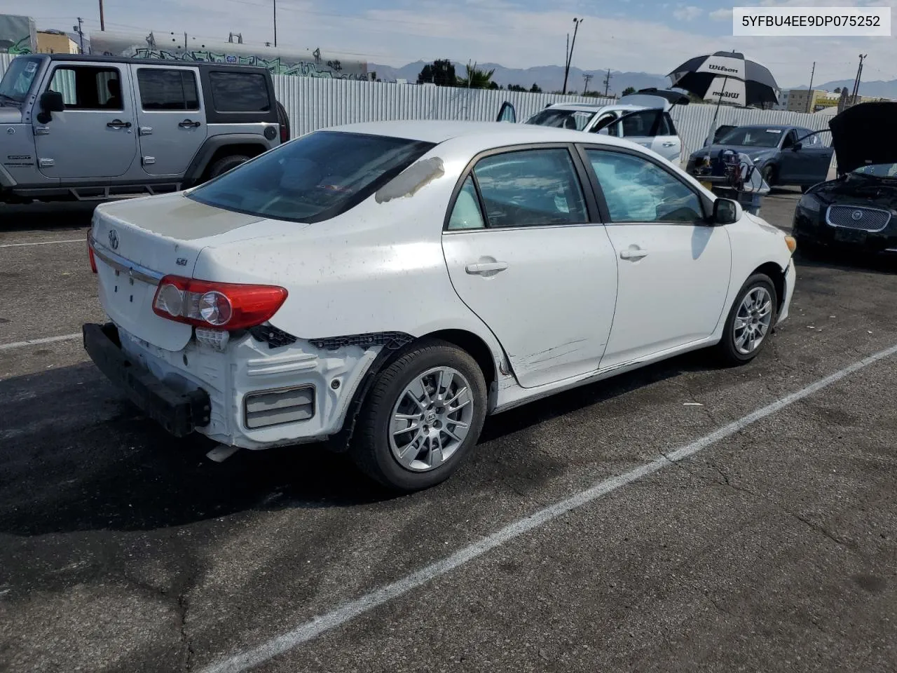 2013 Toyota Corolla Base VIN: 5YFBU4EE9DP075252 Lot: 67362984