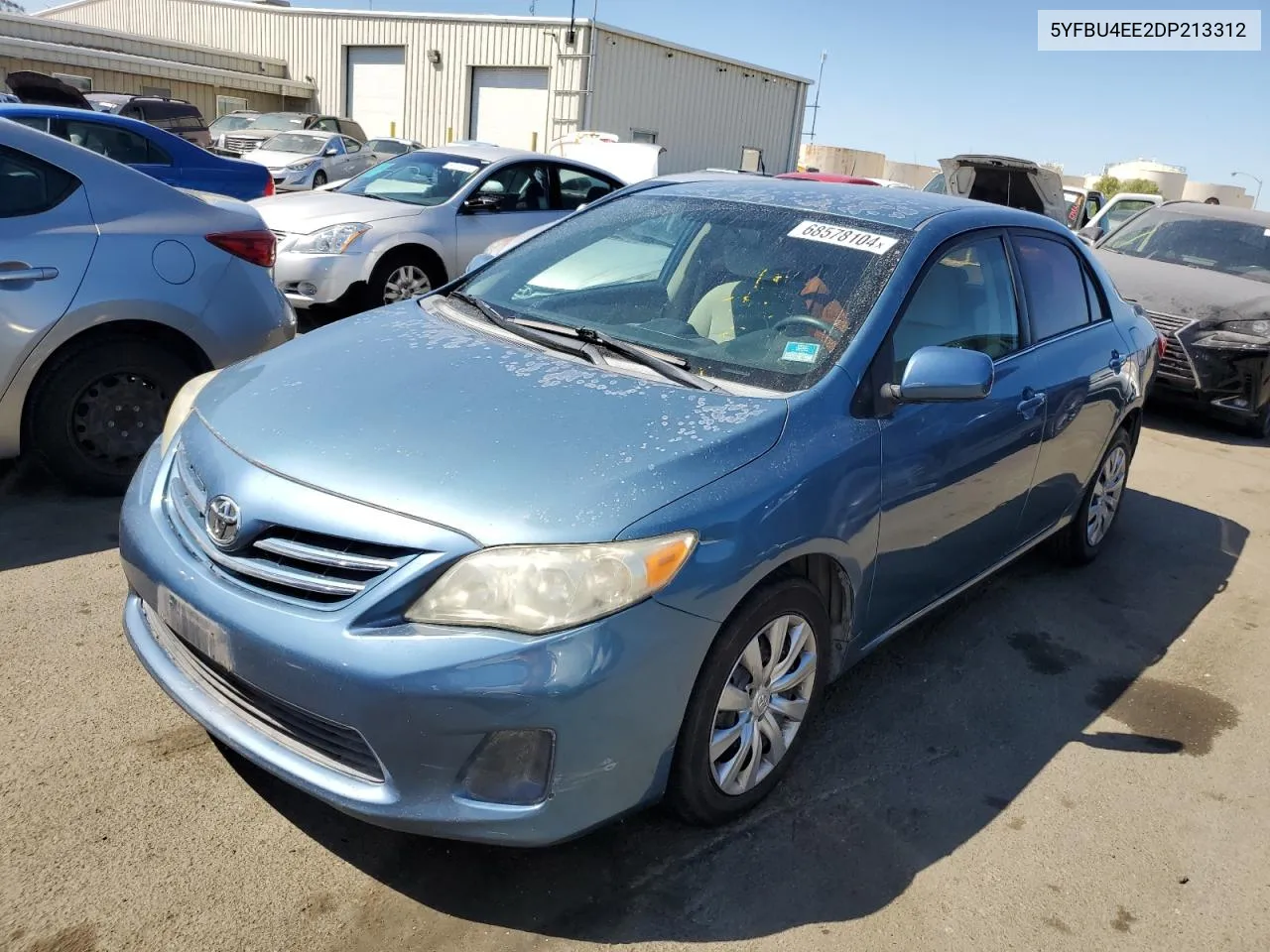 2013 Toyota Corolla Base VIN: 5YFBU4EE2DP213312 Lot: 68578104