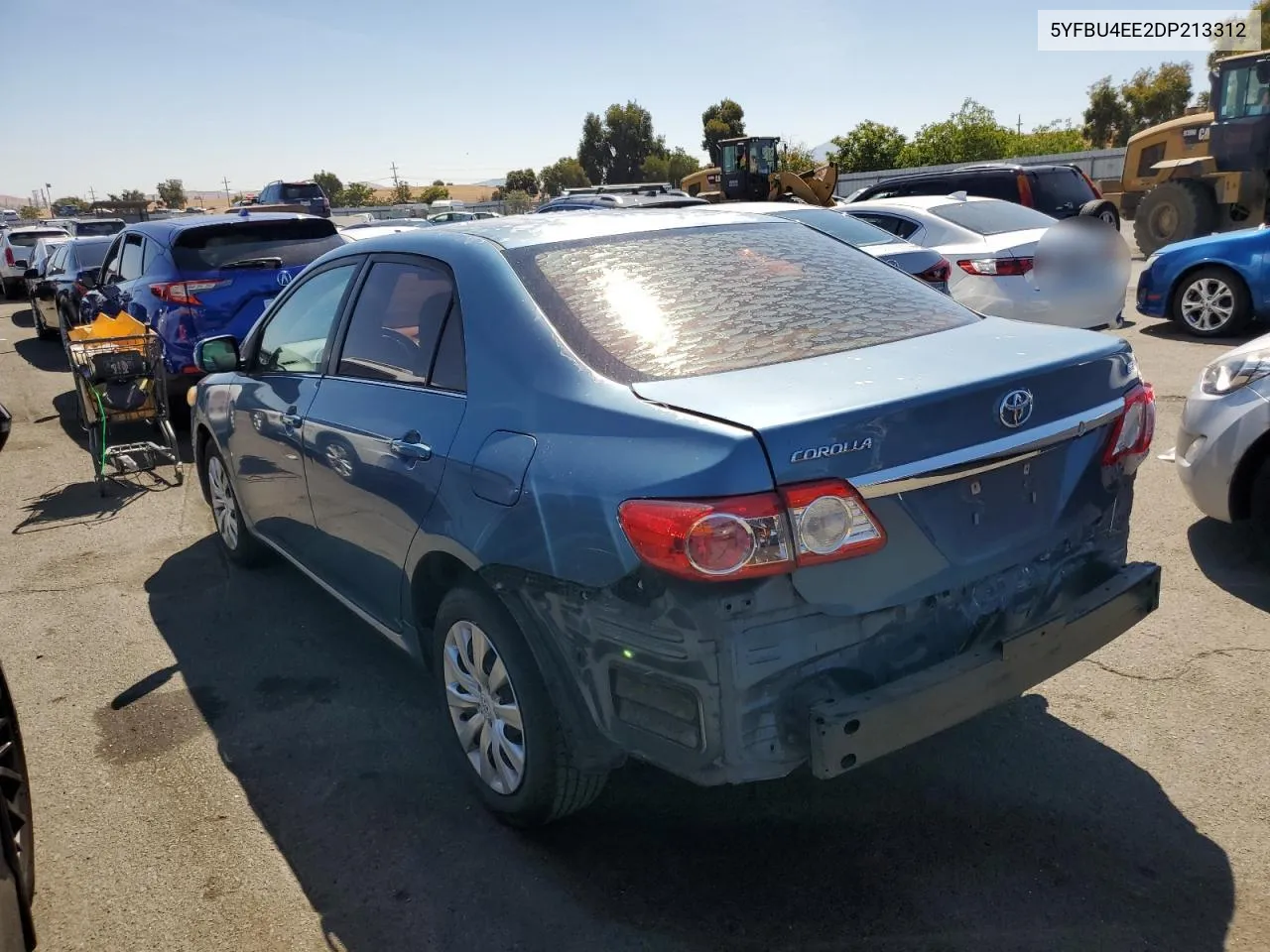 2013 Toyota Corolla Base VIN: 5YFBU4EE2DP213312 Lot: 68578104