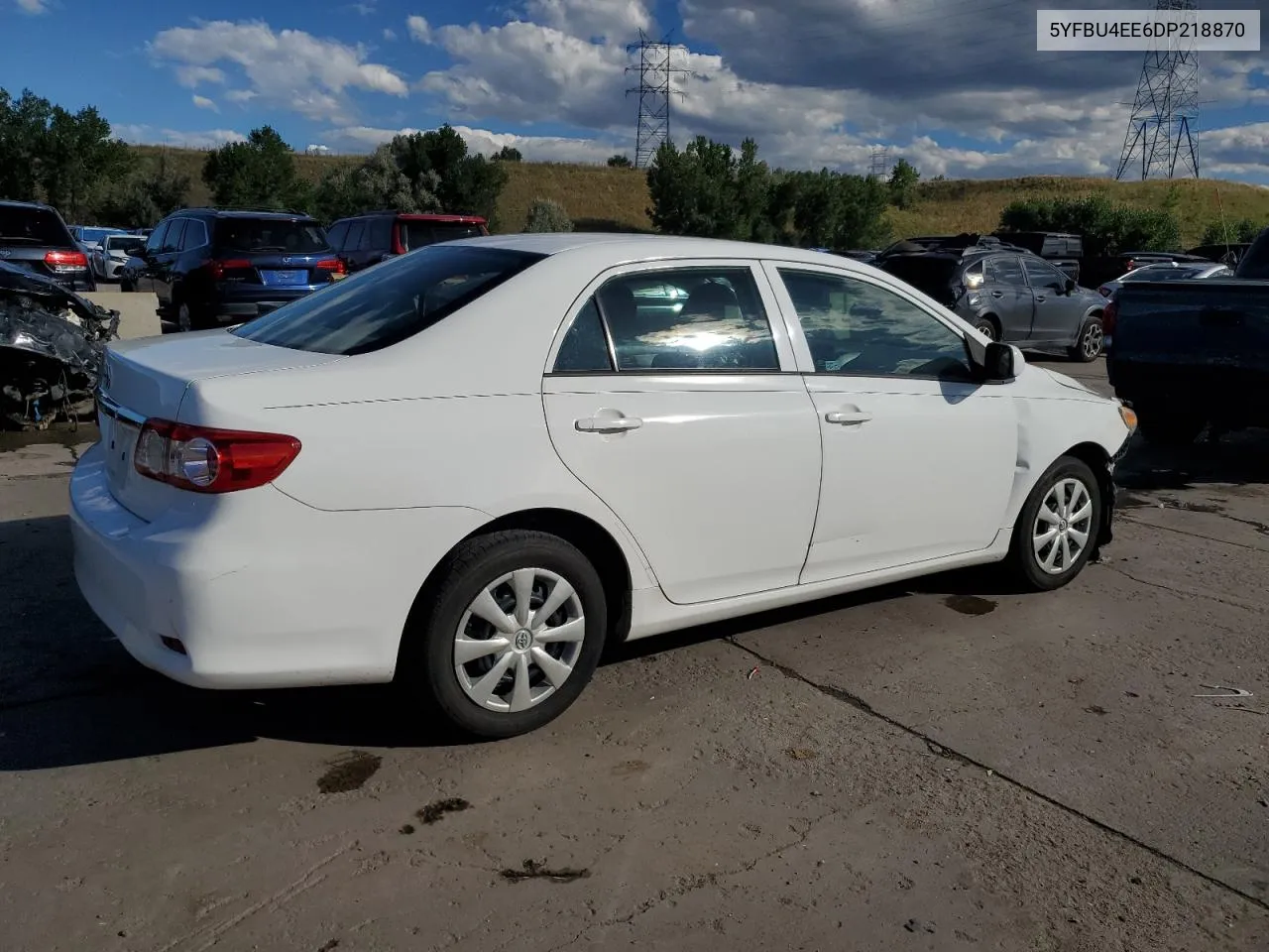 2013 Toyota Corolla Base VIN: 5YFBU4EE6DP218870 Lot: 68700544