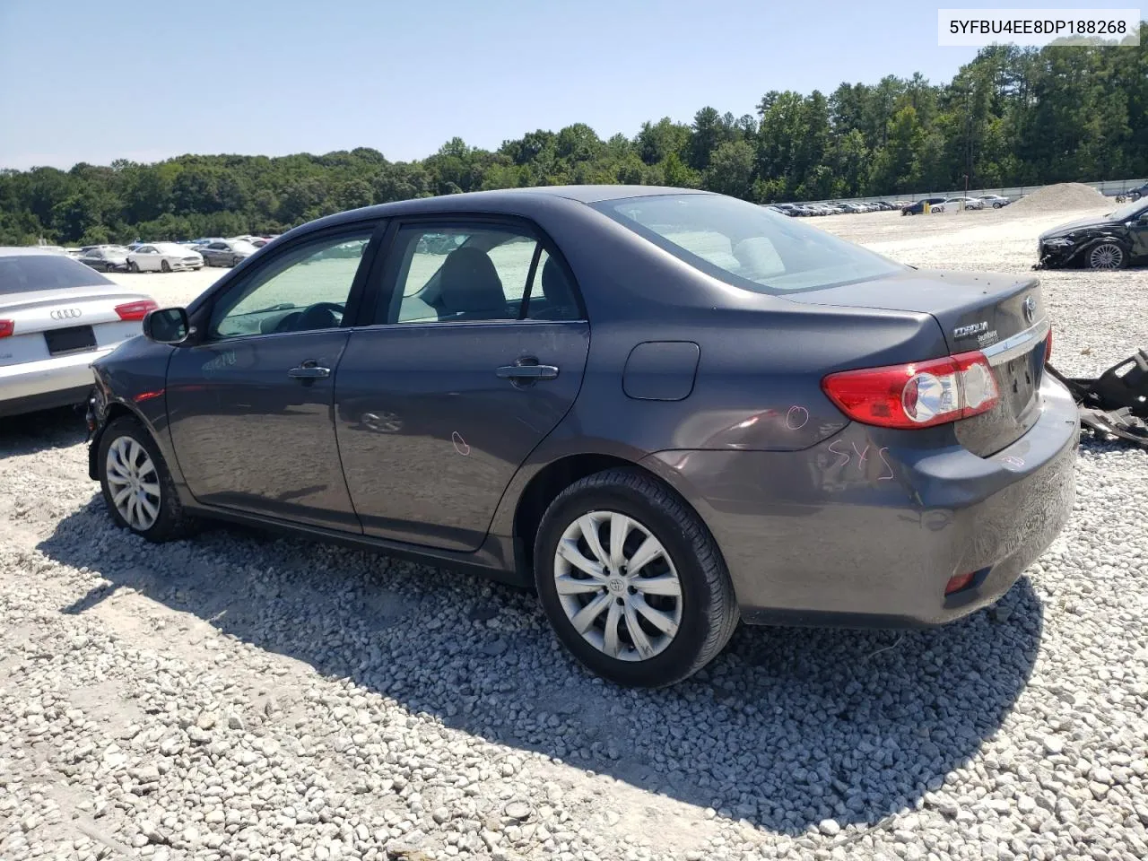 2013 Toyota Corolla Base VIN: 5YFBU4EE8DP188268 Lot: 68878284