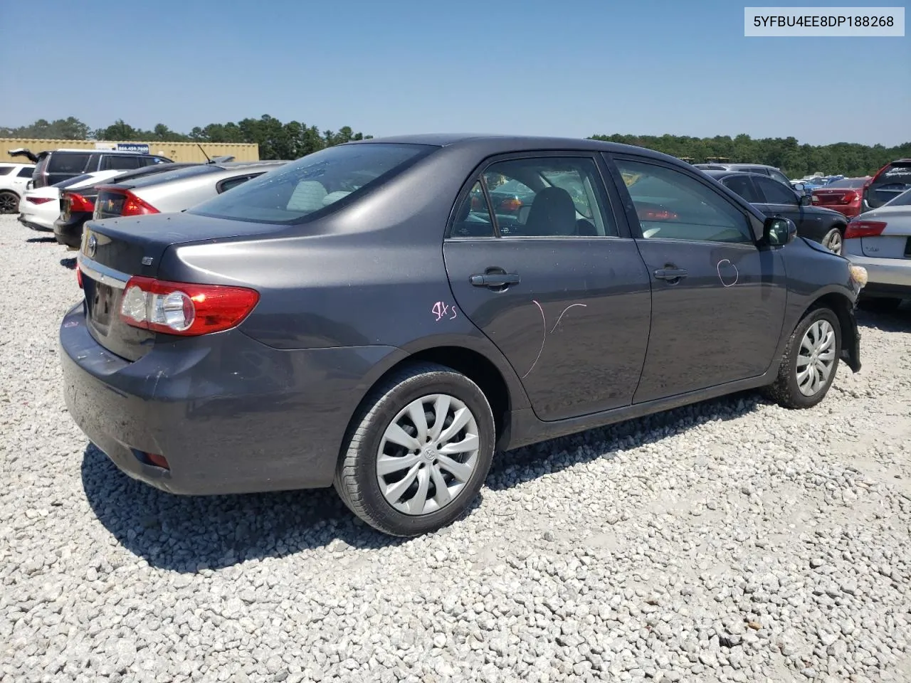 2013 Toyota Corolla Base VIN: 5YFBU4EE8DP188268 Lot: 68878284