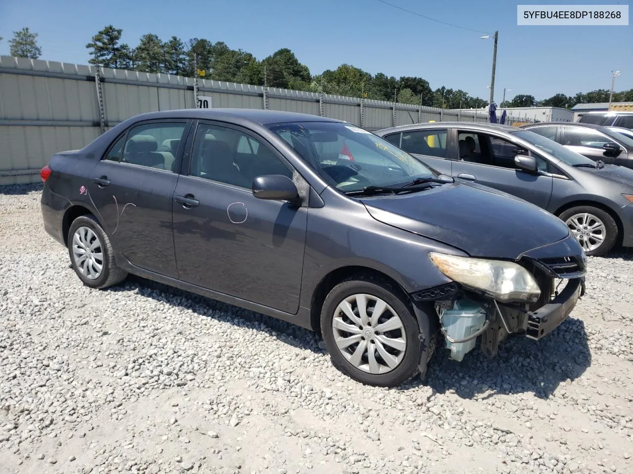 2013 Toyota Corolla Base VIN: 5YFBU4EE8DP188268 Lot: 68878284