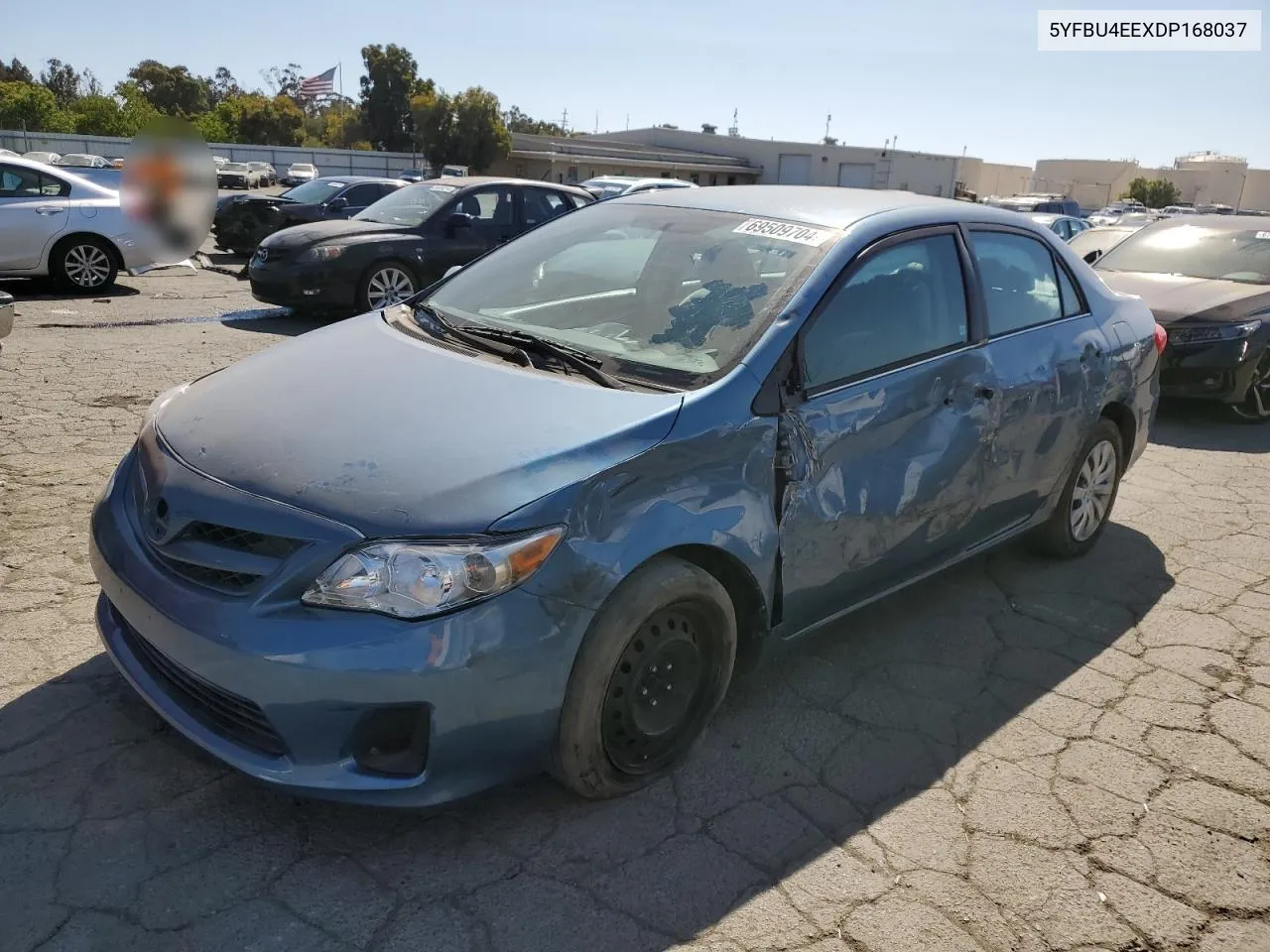 2013 Toyota Corolla Base VIN: 5YFBU4EEXDP168037 Lot: 69509704