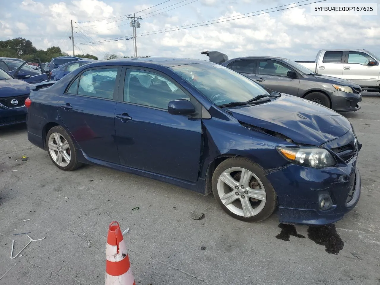 2013 Toyota Corolla Base VIN: 5YFBU4EE0DP167625 Lot: 69703714