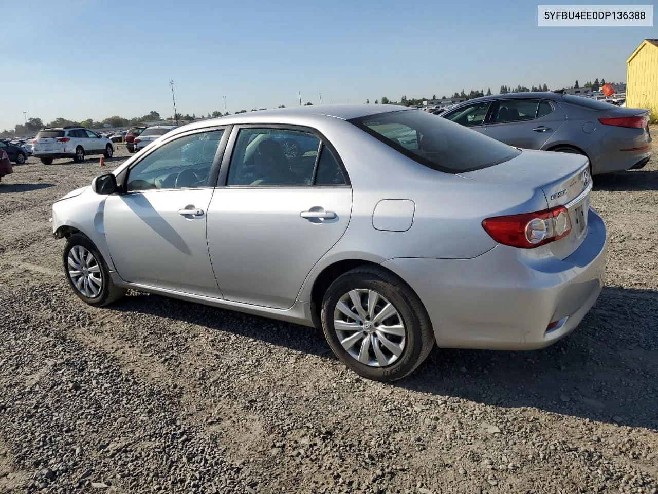 2013 Toyota Corolla Base VIN: 5YFBU4EE0DP136388 Lot: 69809374