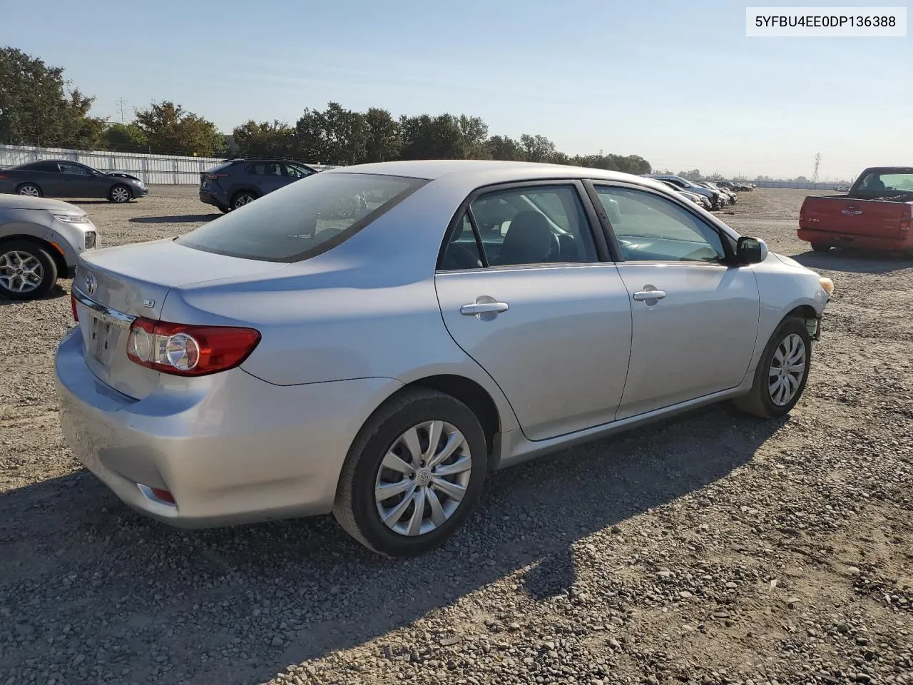 2013 Toyota Corolla Base VIN: 5YFBU4EE0DP136388 Lot: 69809374