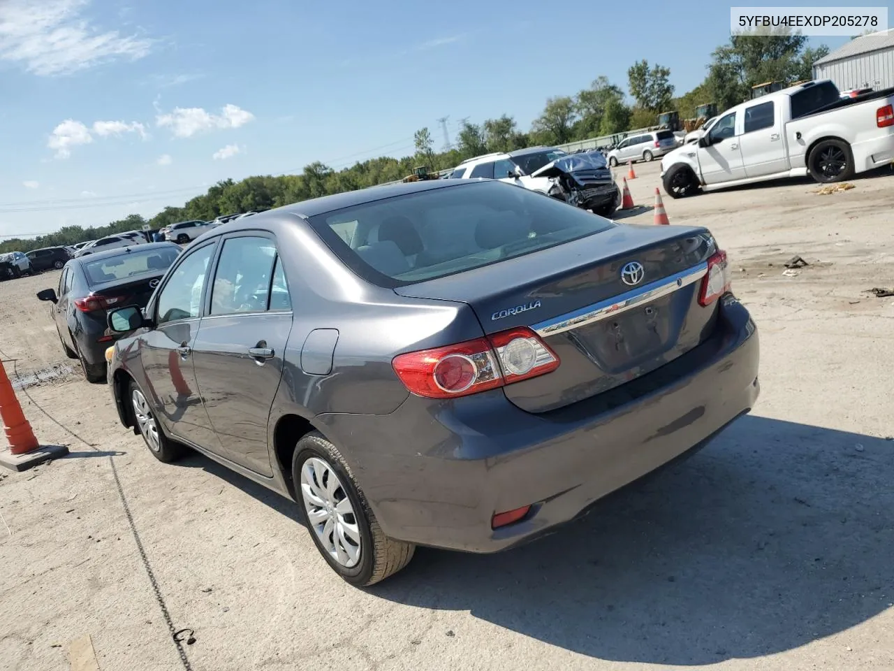 2013 Toyota Corolla Base VIN: 5YFBU4EEXDP205278 Lot: 70048434