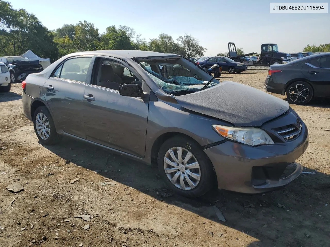 2013 Toyota Corolla Base VIN: JTDBU4EE2DJ115594 Lot: 70420274