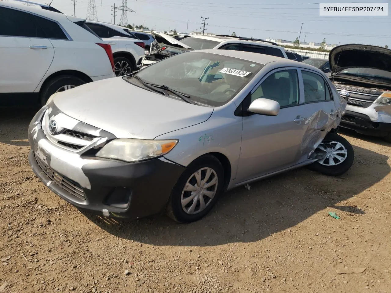 2013 Toyota Corolla Base VIN: 5YFBU4EE5DP207424 Lot: 70601834