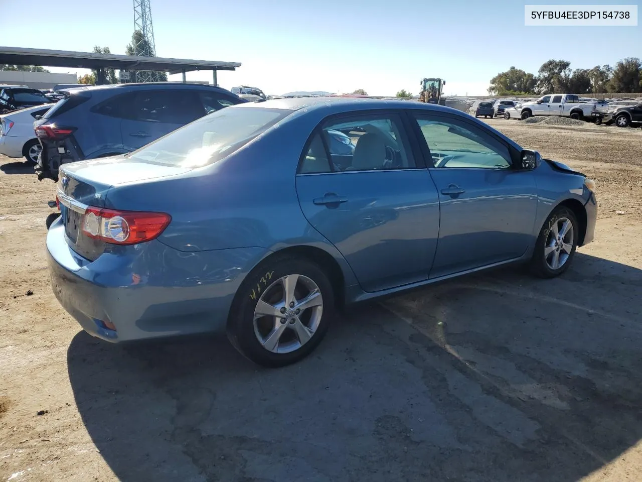 2013 Toyota Corolla Base VIN: 5YFBU4EE3DP154738 Lot: 70618254