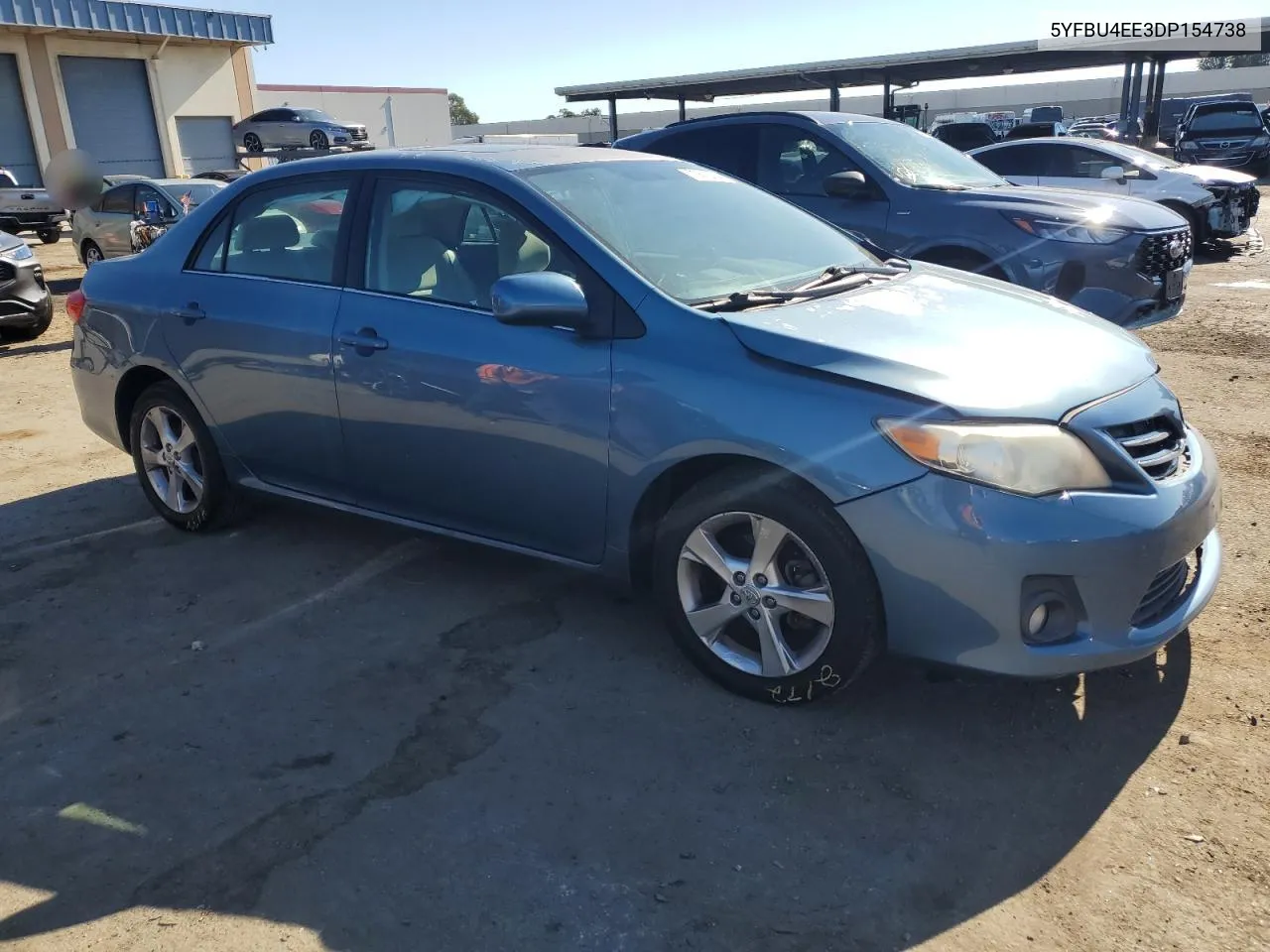 2013 Toyota Corolla Base VIN: 5YFBU4EE3DP154738 Lot: 70618254