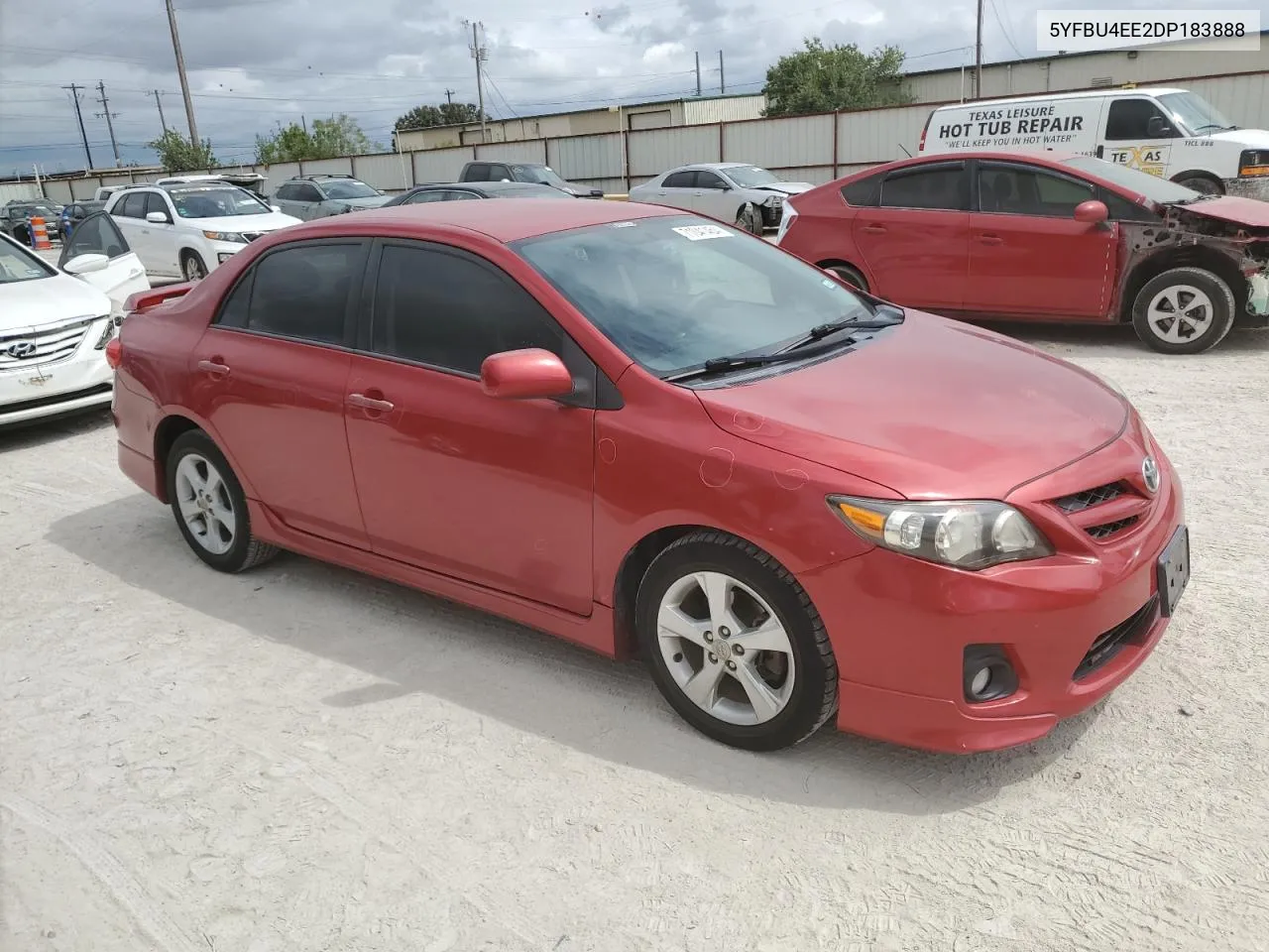 2013 Toyota Corolla Base VIN: 5YFBU4EE2DP183888 Lot: 71041454