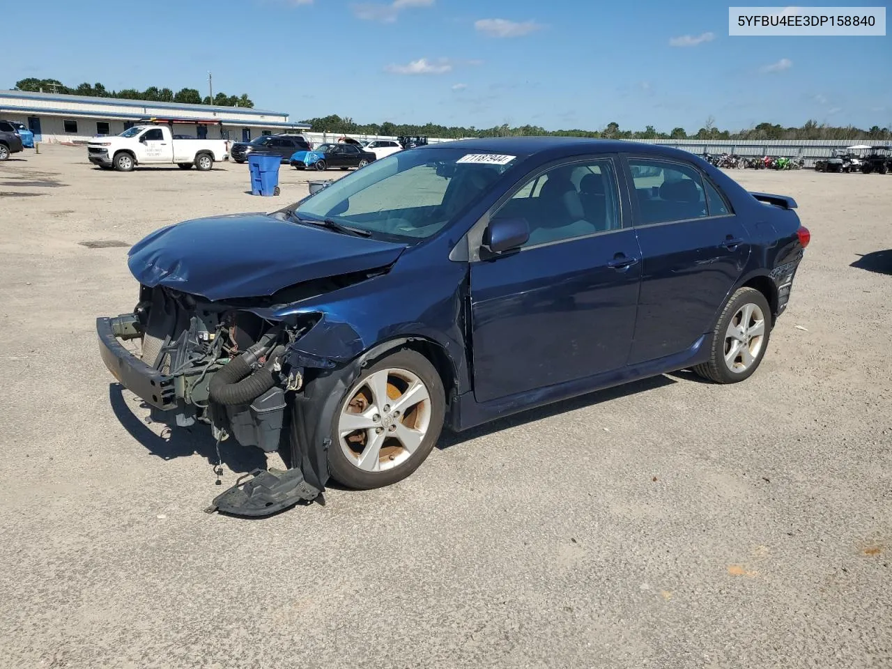 2013 Toyota Corolla Base VIN: 5YFBU4EE3DP158840 Lot: 71187944