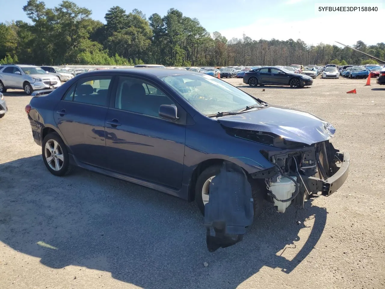 2013 Toyota Corolla Base VIN: 5YFBU4EE3DP158840 Lot: 71187944