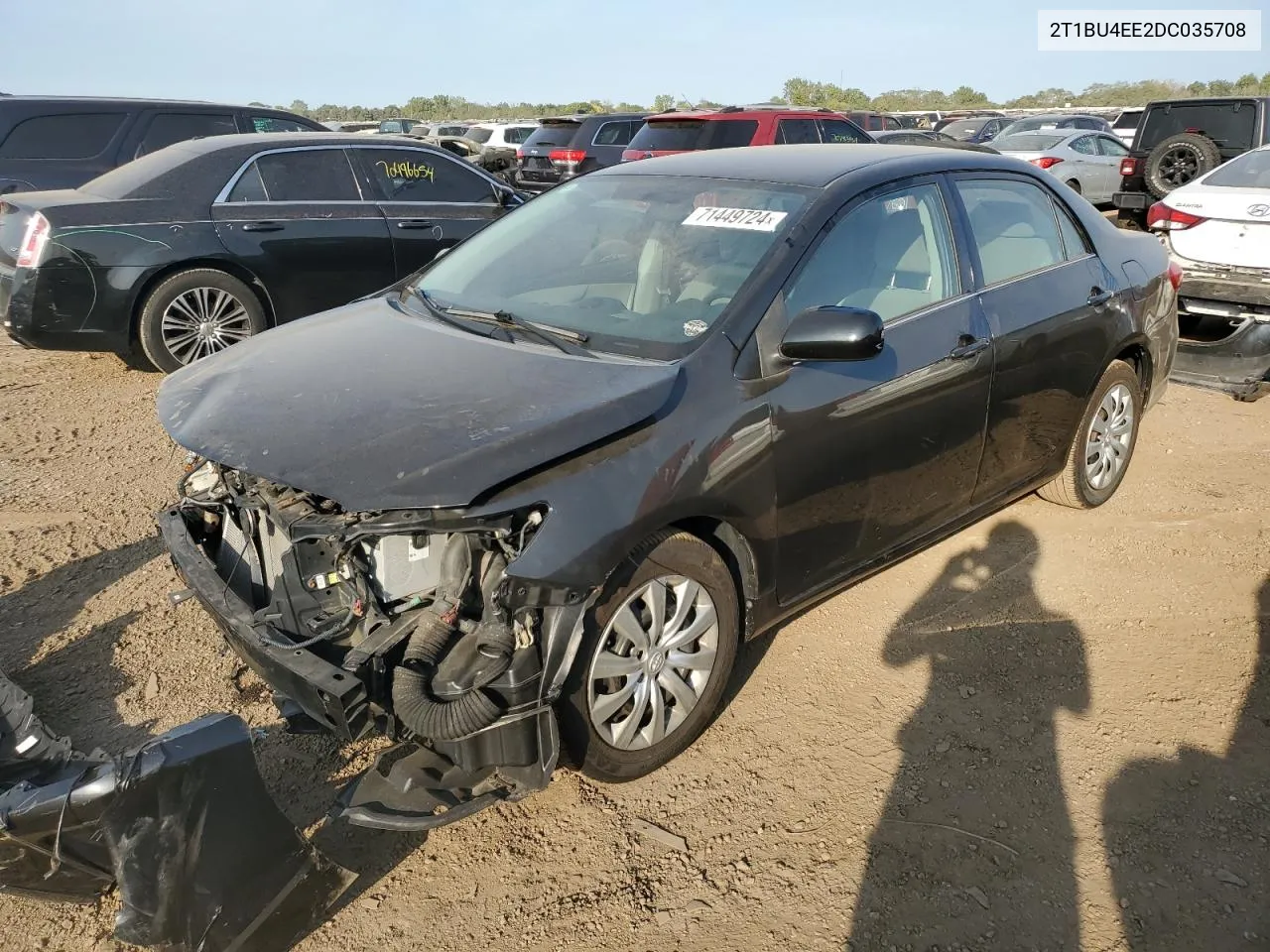 2013 Toyota Corolla Base VIN: 2T1BU4EE2DC035708 Lot: 71449724