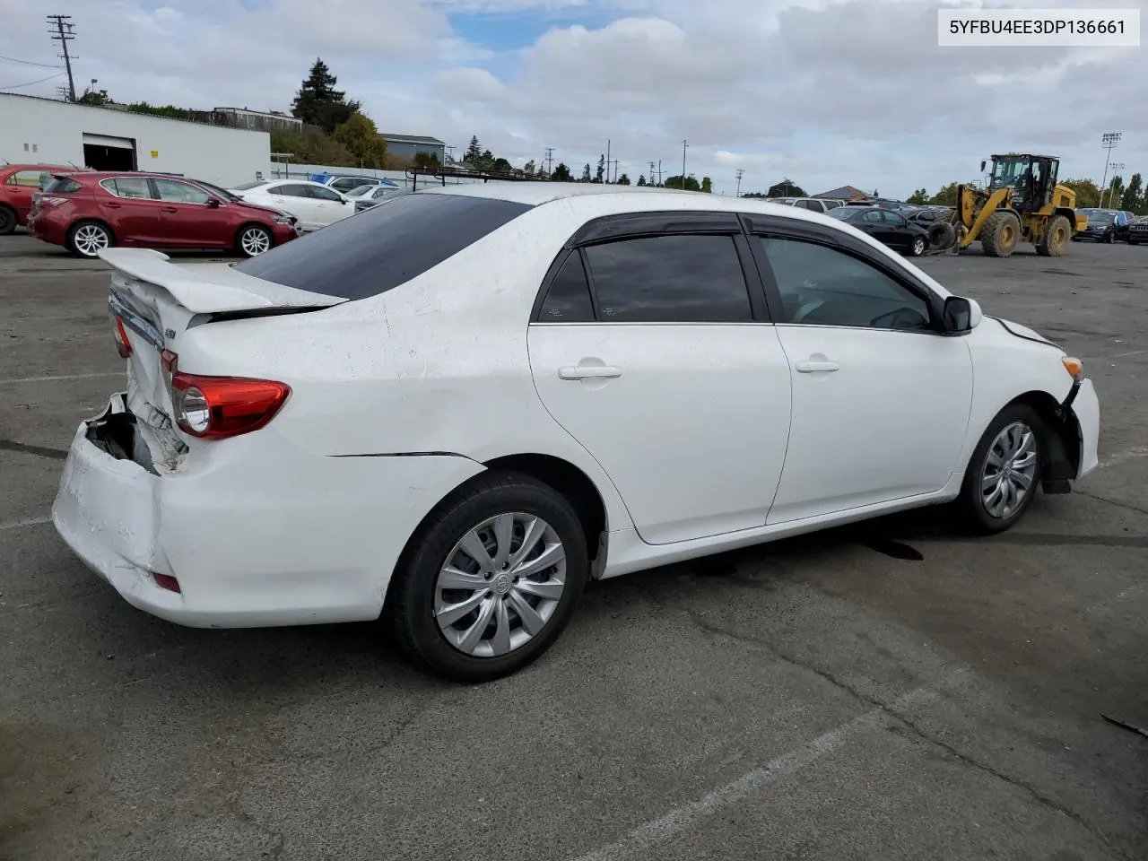 2013 Toyota Corolla Base VIN: 5YFBU4EE3DP136661 Lot: 72207874