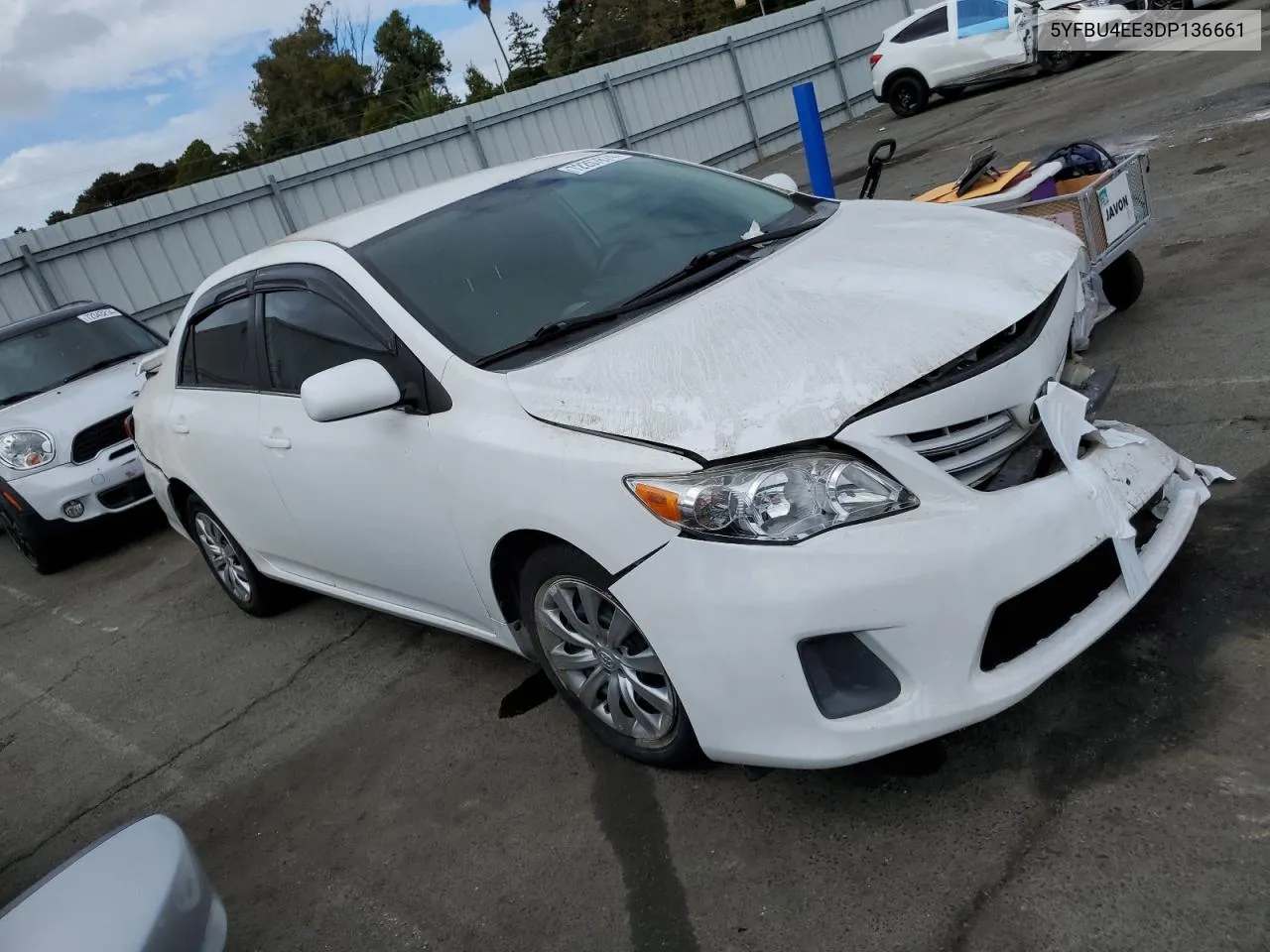 2013 Toyota Corolla Base VIN: 5YFBU4EE3DP136661 Lot: 72207874