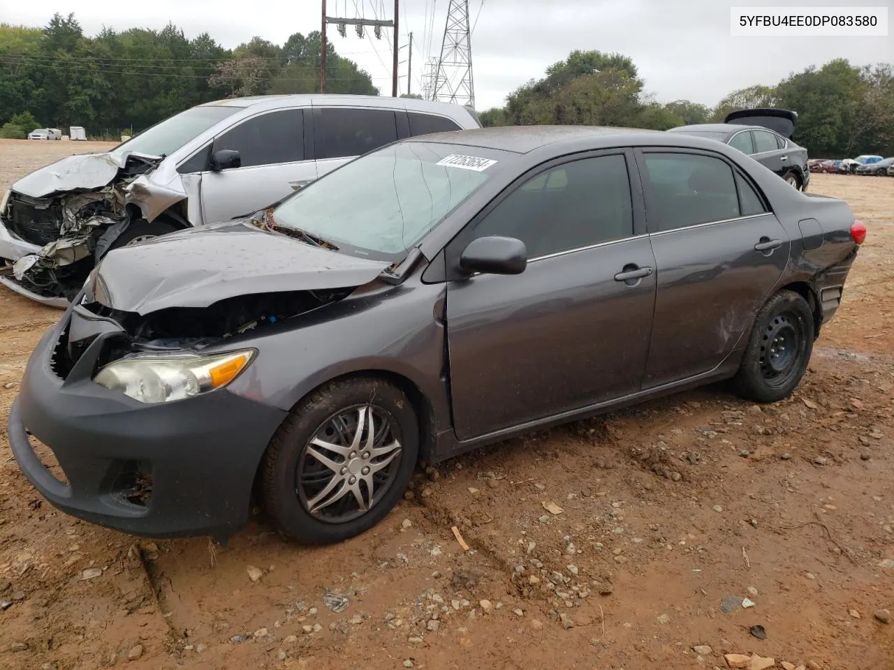 2013 Toyota Corolla Base VIN: 5YFBU4EE0DP083580 Lot: 72263654