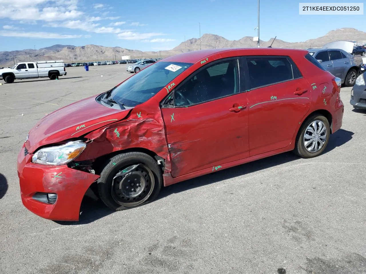 2013 Toyota Corolla Matrix S VIN: 2T1KE4EEXDC051250 Lot: 72448204