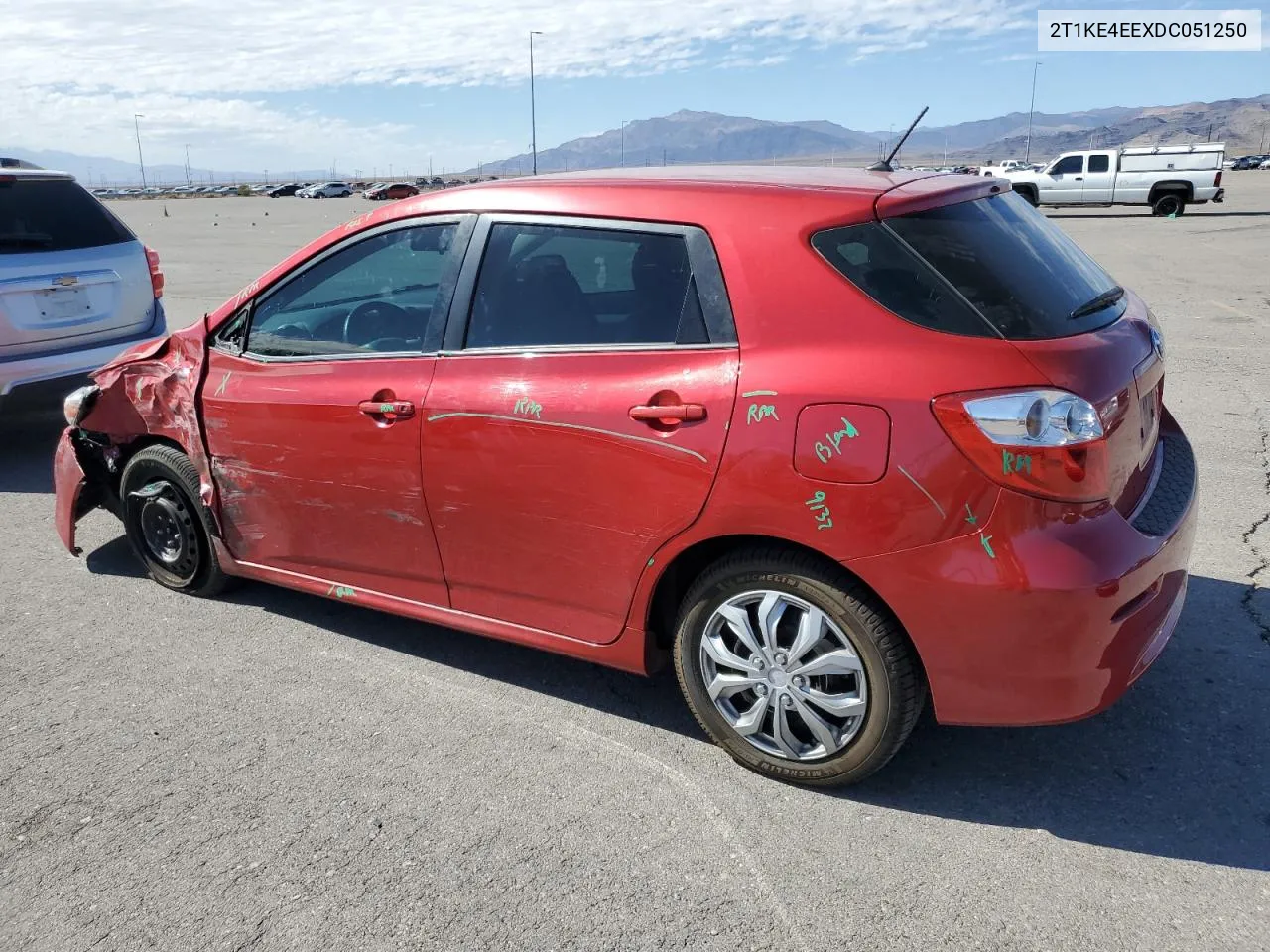 2013 Toyota Corolla Matrix S VIN: 2T1KE4EEXDC051250 Lot: 72448204