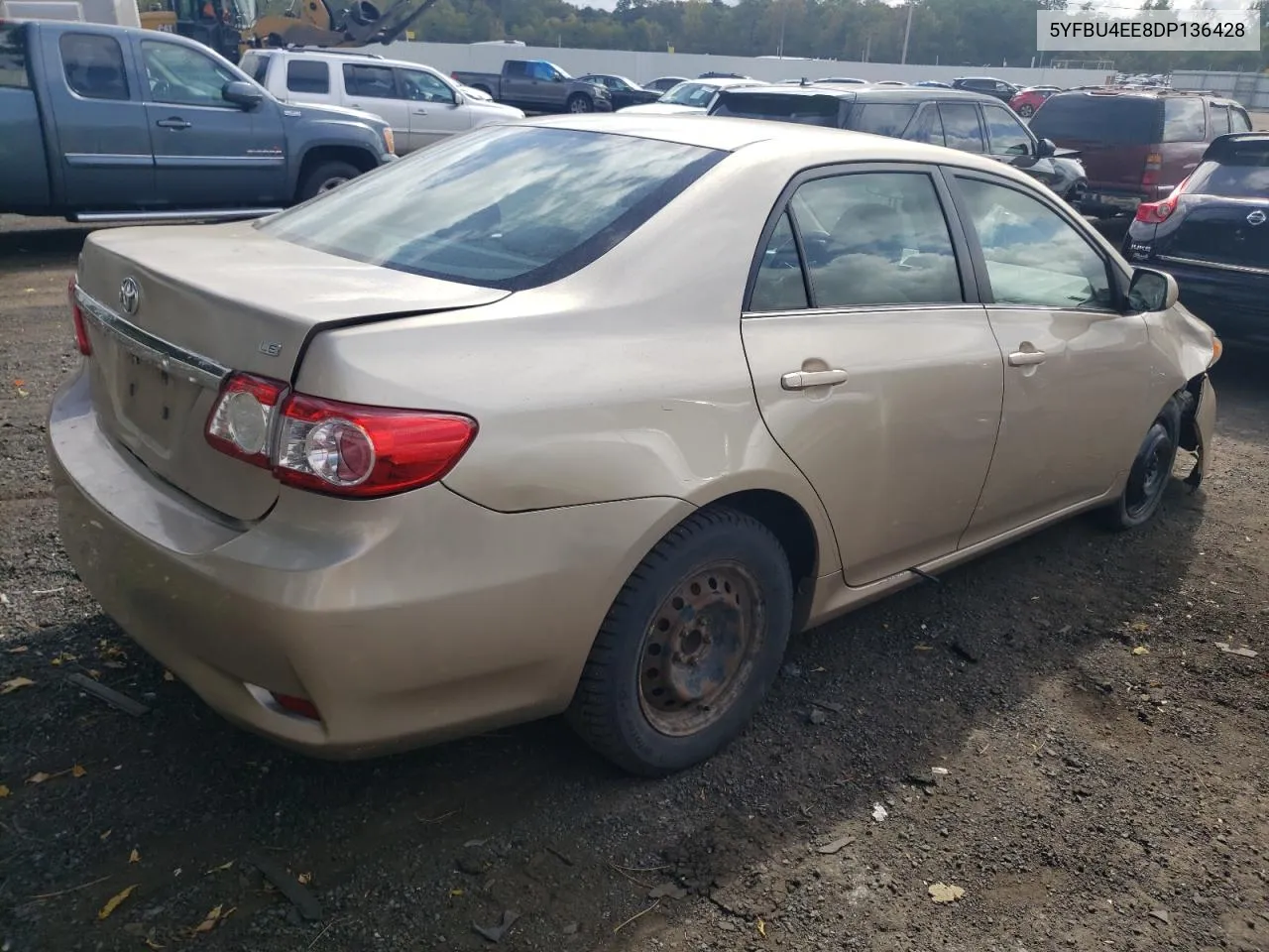 5YFBU4EE8DP136428 2013 Toyota Corolla Base