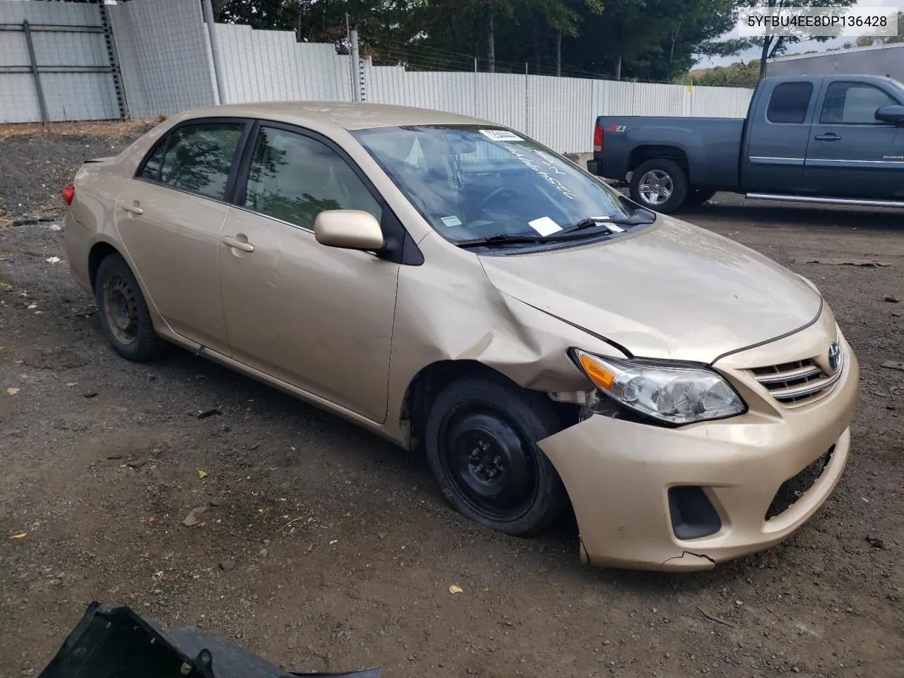 2013 Toyota Corolla Base VIN: 5YFBU4EE8DP136428 Lot: 72544444