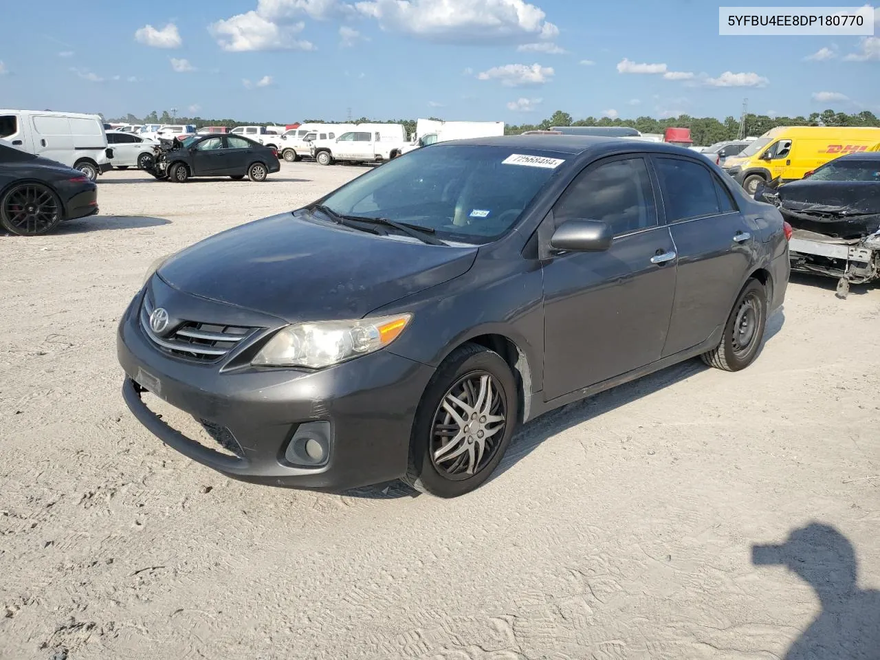 2013 Toyota Corolla Base VIN: 5YFBU4EE8DP180770 Lot: 72568484