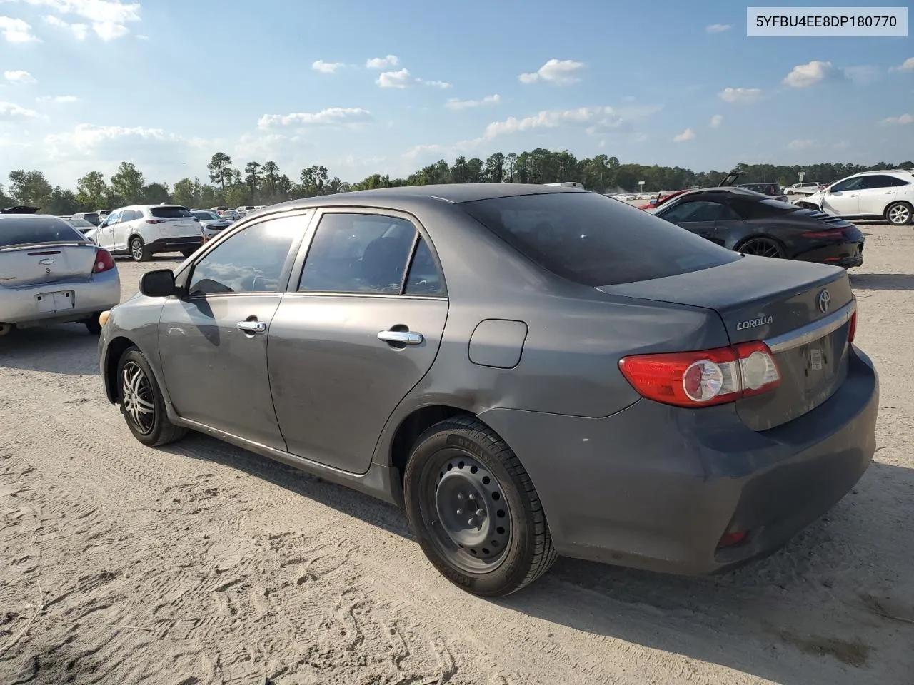 2013 Toyota Corolla Base VIN: 5YFBU4EE8DP180770 Lot: 72568484