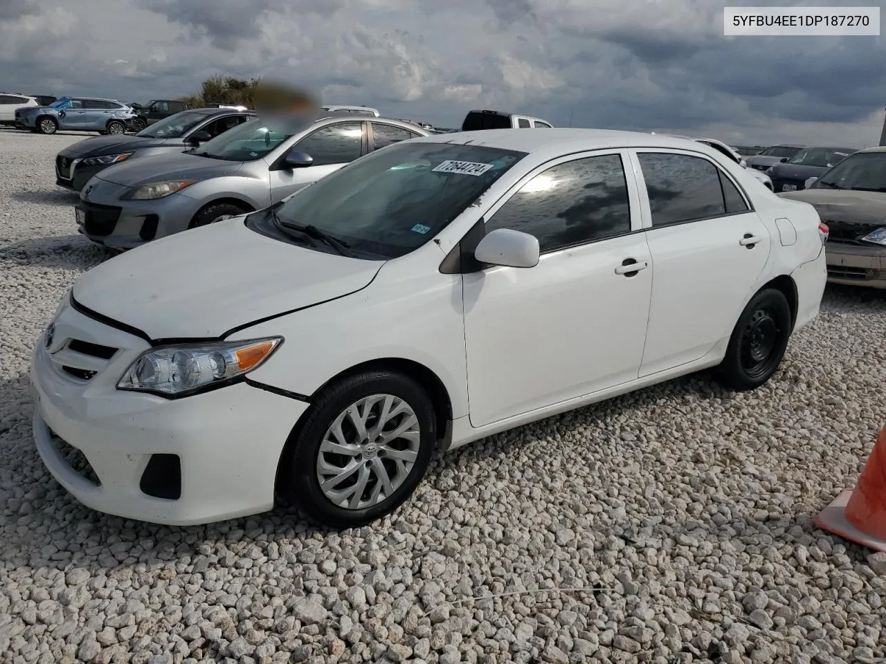 2013 Toyota Corolla Base VIN: 5YFBU4EE1DP187270 Lot: 72644724